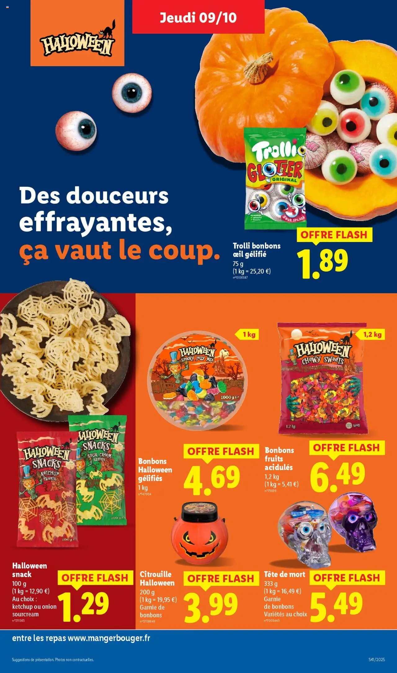 {H1} | Page: 25 | Produits: Citrouille, Bonbons halloween, Bonbons, Ketchup