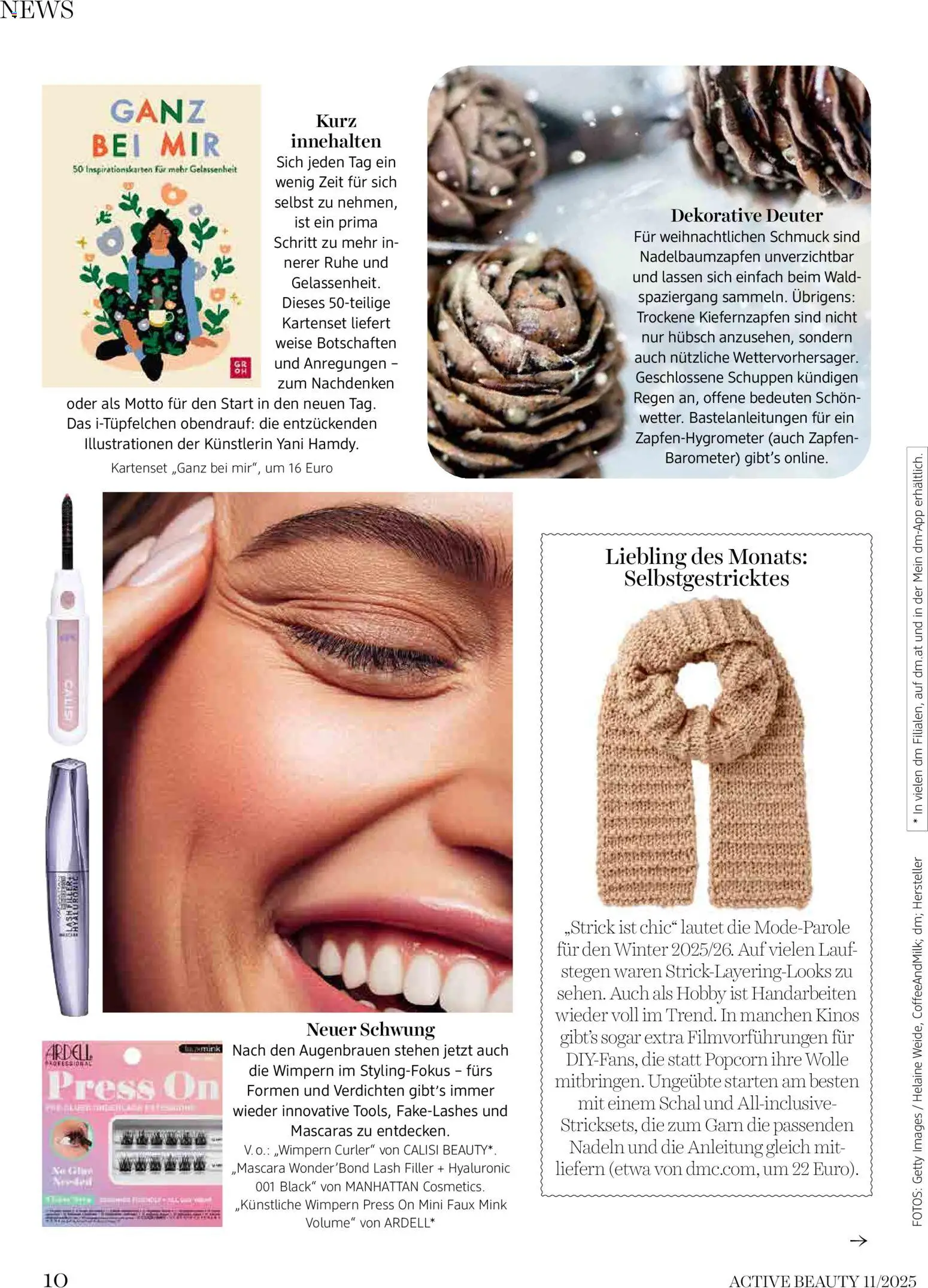 dm drogerie markt Active Beauty Magazin 11/2025 gültig ab 01.11.2025 | Seite: 10 | Produkte: Schal