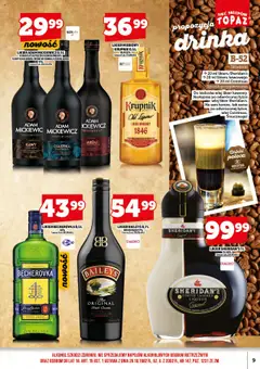 Topaz Gazetka alkoholowa od 01.07.2025 | Strona: 11 | Produkty: Baileys, Cointreau, Becherovka, Ciastka
