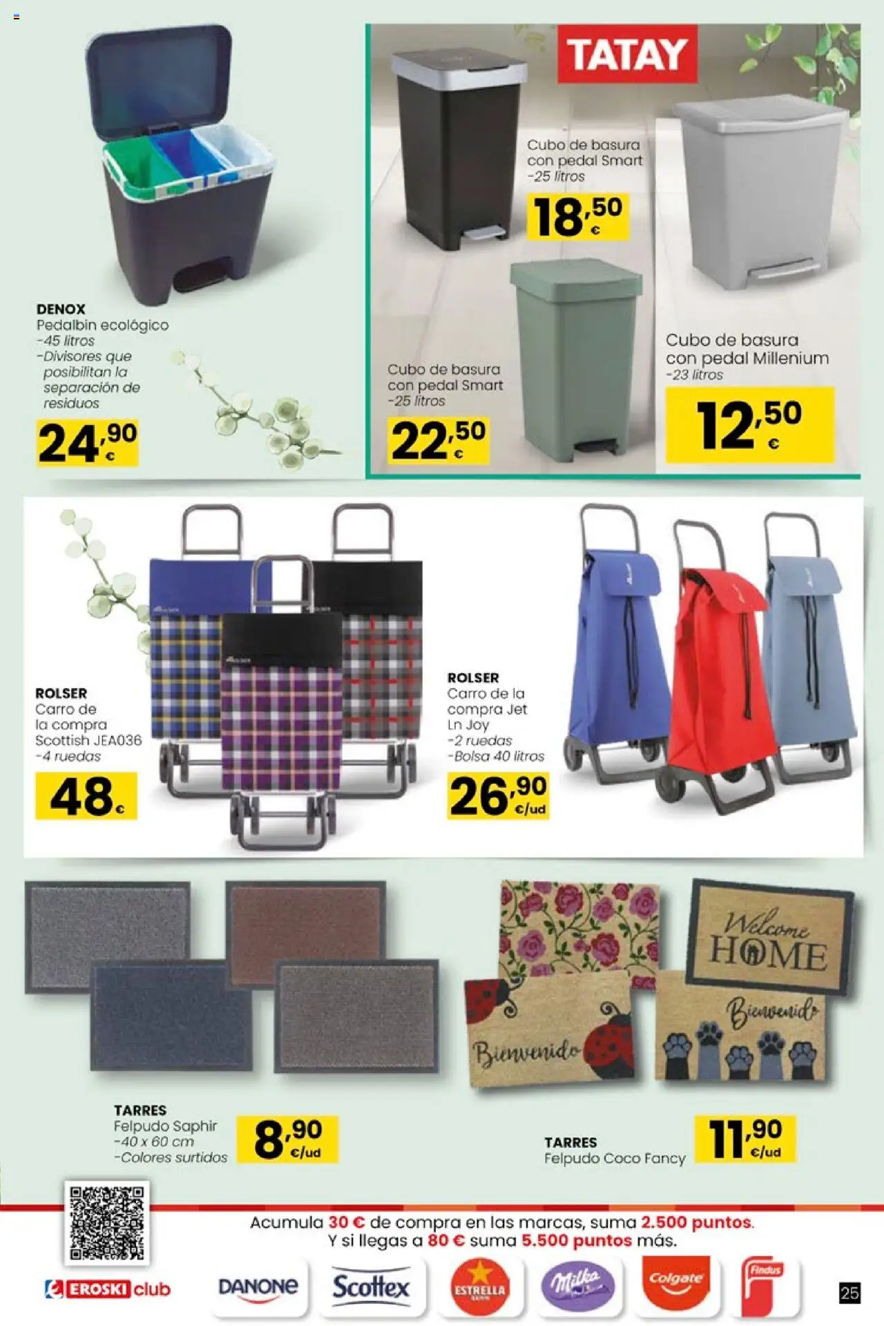 Eroski - Oh! Qué chef │ válido desde el 09.10.2025 | Página: 25 | Productos: Τυρόπιτα, Bolsa, Διακόπτης κυκλώματος, Felpudo