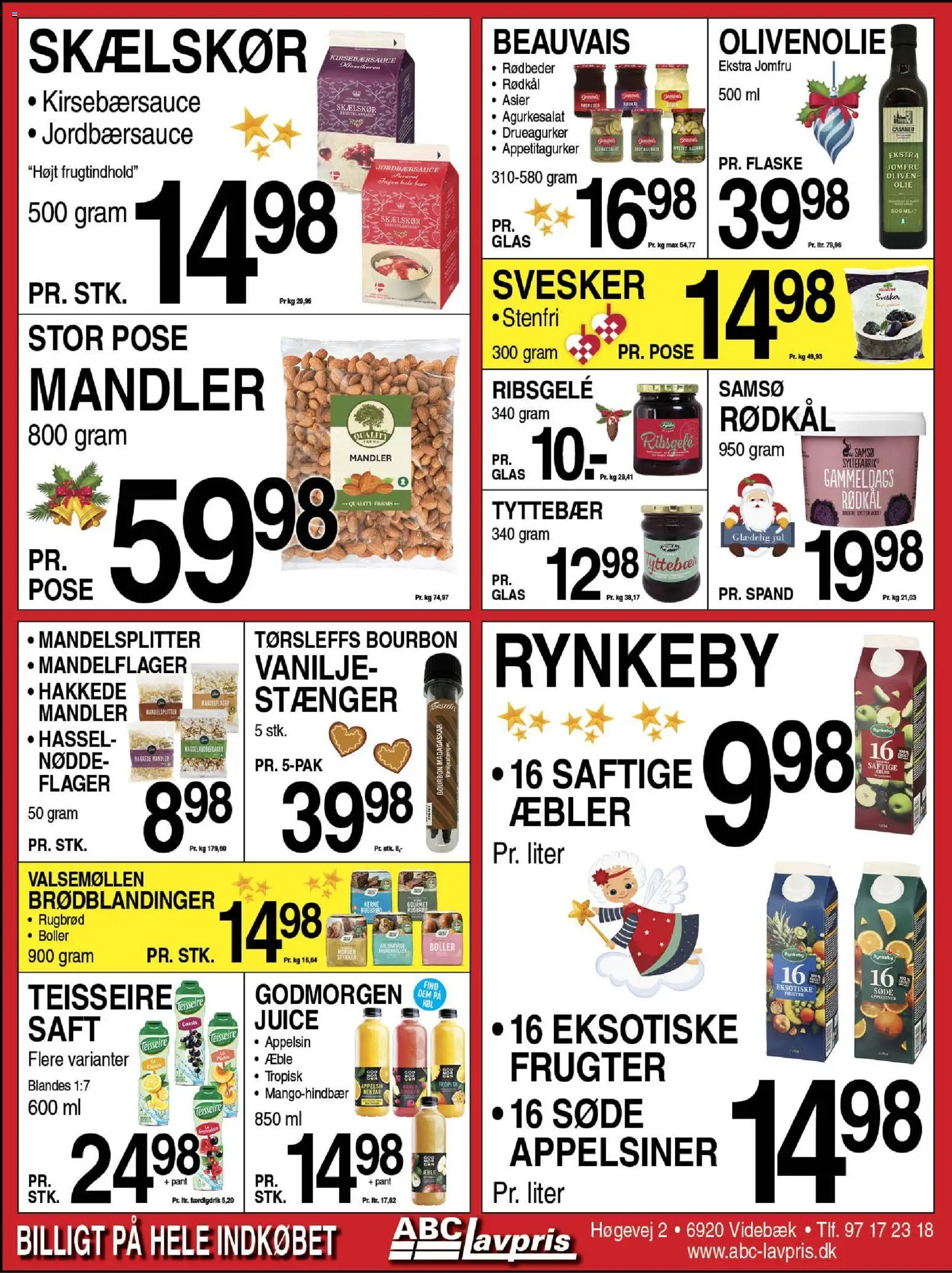Abc Lavpris tilbudsavis – gyldig fra 17.12.2025 | Side: 8 | Produkter: Juice, Vanilje, Flager, Olivenolie
