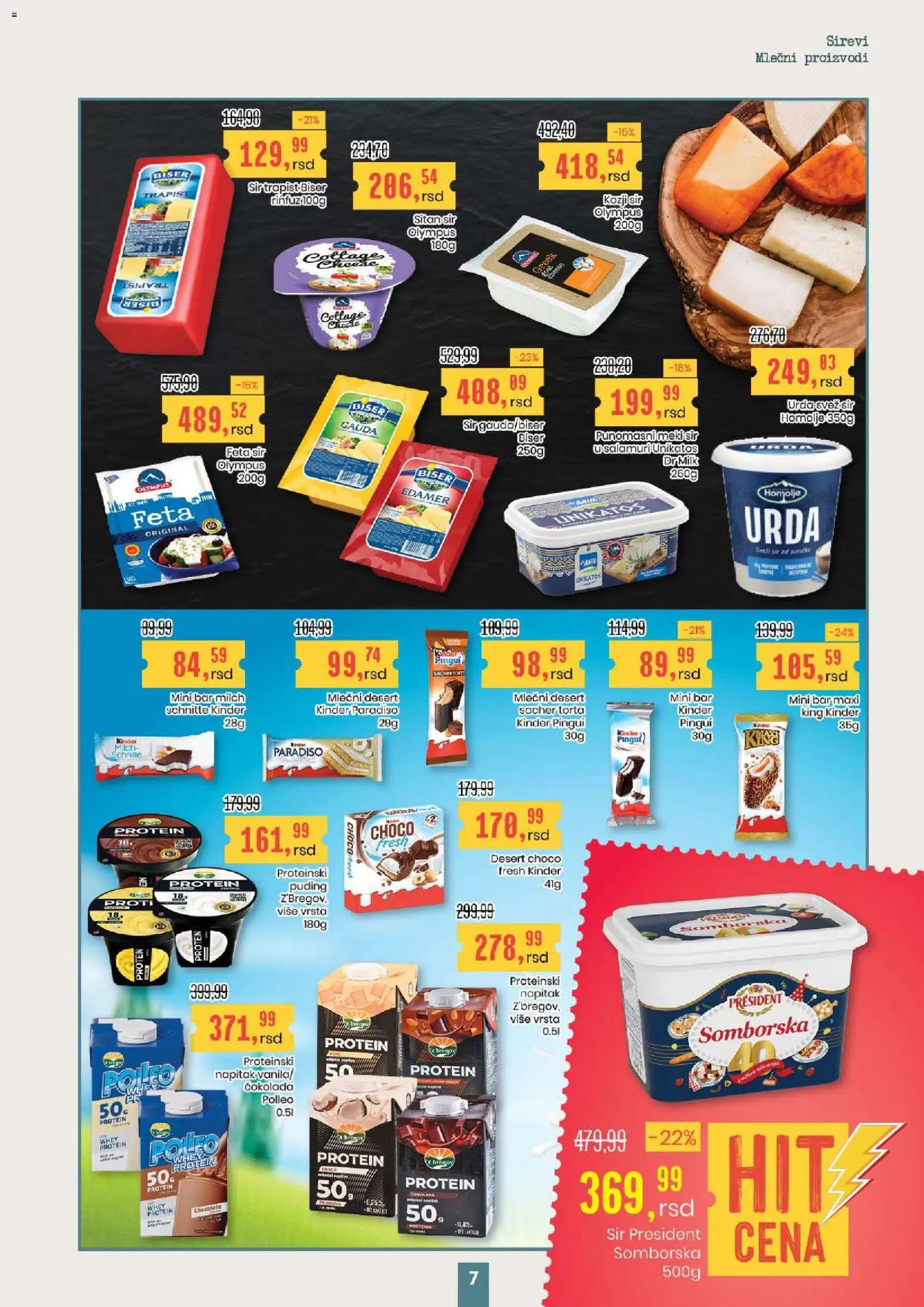 Aroma Market katalog - važi od 27.11.2025 | Strana: 7 | Proizvode: Feta sir, Protein, Sitan sir, Torta