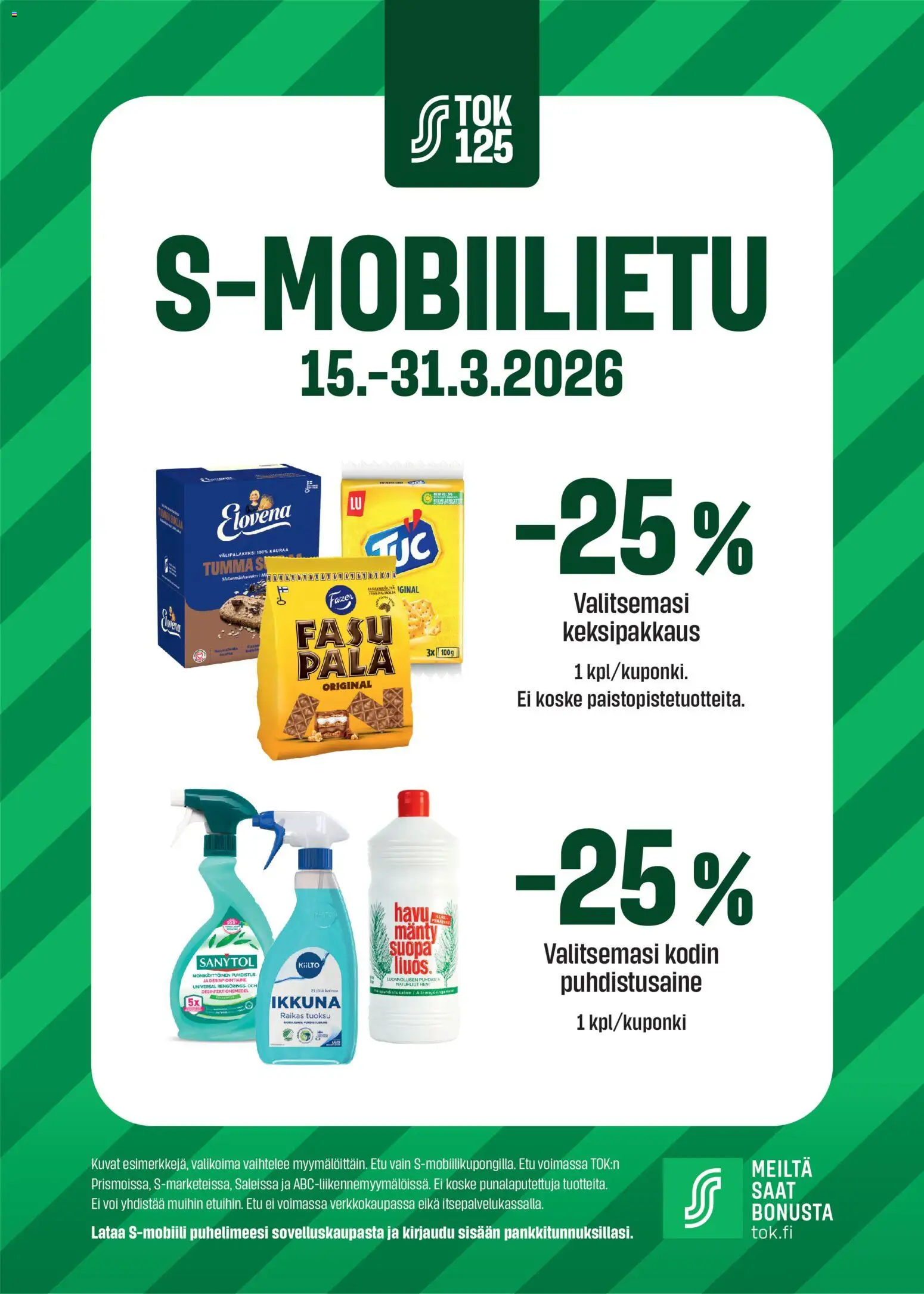 S-market - S-mobiilietu – voimassa 15.03.2026 alkaen | Sivu: 1 | Tuotteet: Tuoksu, Voi, Puhdistusaine