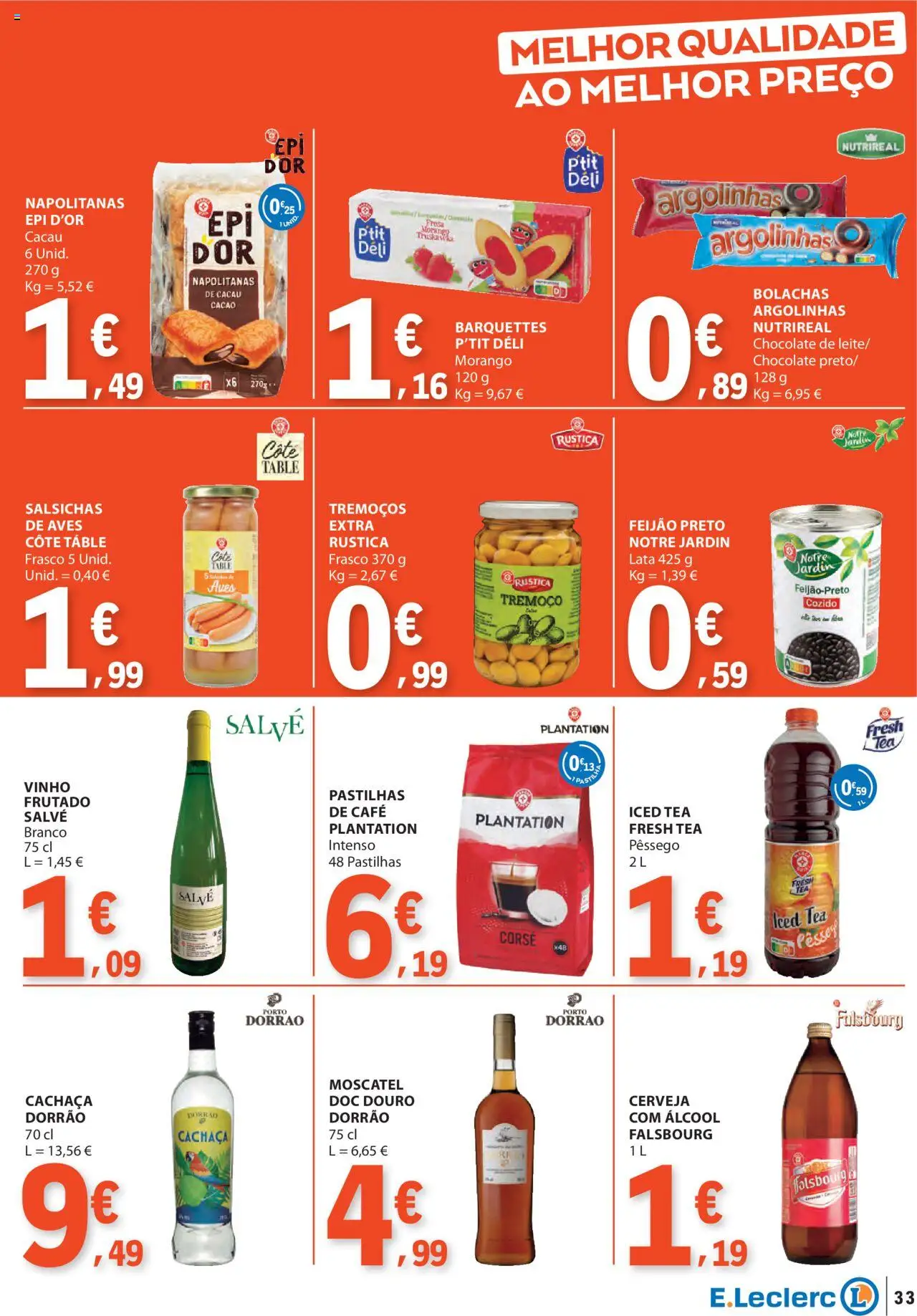 E.Leclerc - Folheto Semanal │ válido de 26.06.2025 | Página: 33 | Produtos: Café, Chocolate, Vinho, Cerveja