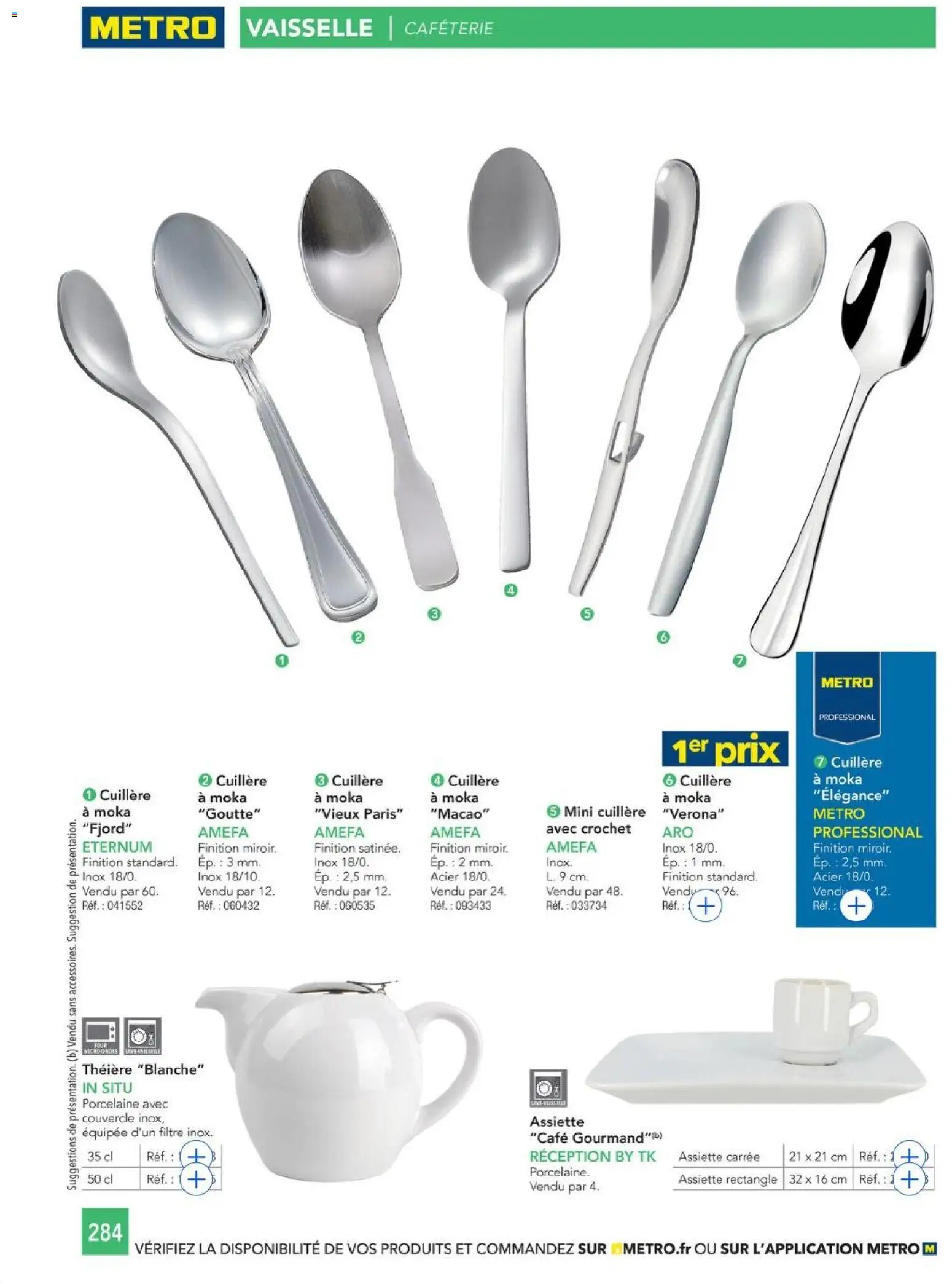 {H1} | Page: 284 | Produits: Filtre, Théière, Porcelaine, Café