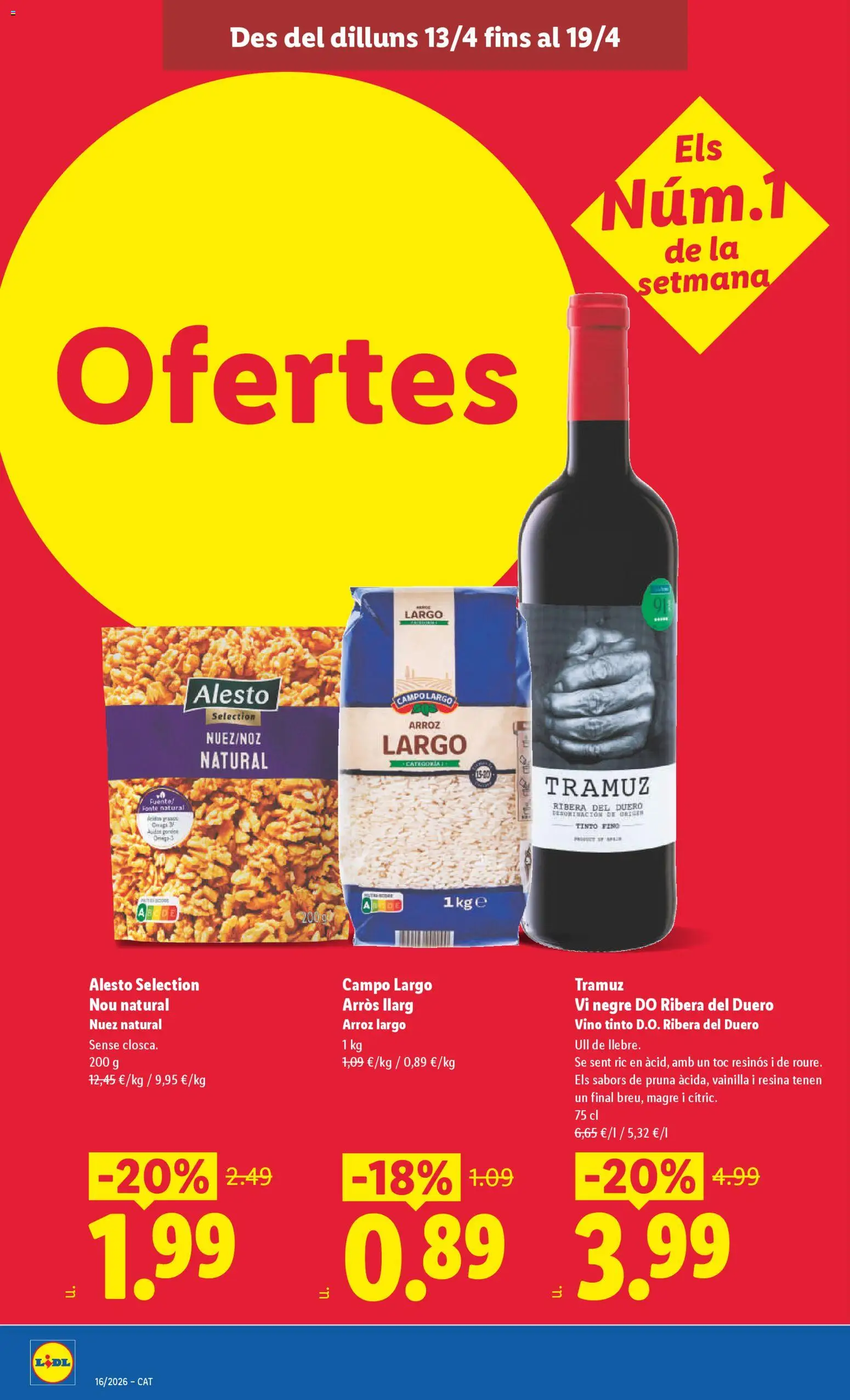 Lidl folleto │ válido desde el 13.04.2026 | Página: 12 | Productos: Vino, Arroz
