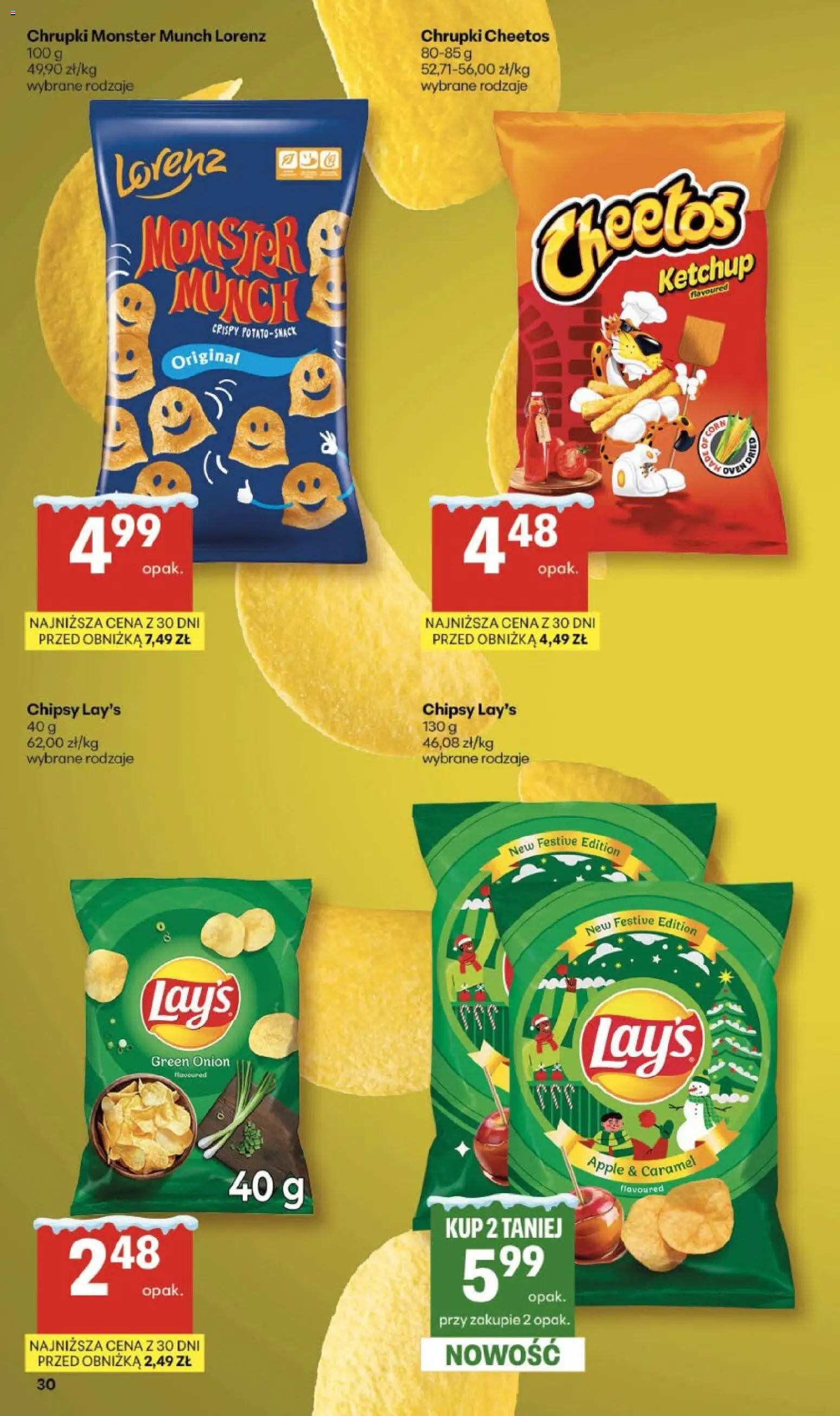 Delikatesy Centrum Gazetka od 22.01.2026 | Strona: 30 | Produkty: Chipsy, Ketchup, Chrupki