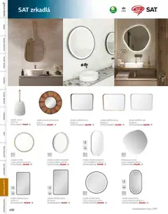 zrkadlo okrúhle, drevený rám, Ø 90 cm │ platný od 01.08.2024 | Strana: 598