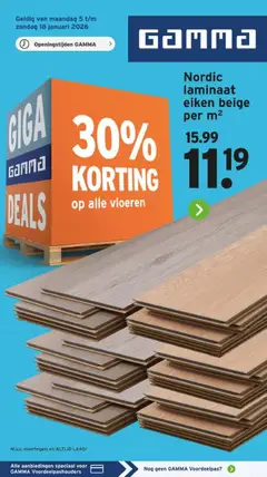 GAMMA - Folder - Voorbeeld van een folder van GAMMA, geldig van 05.01.2026