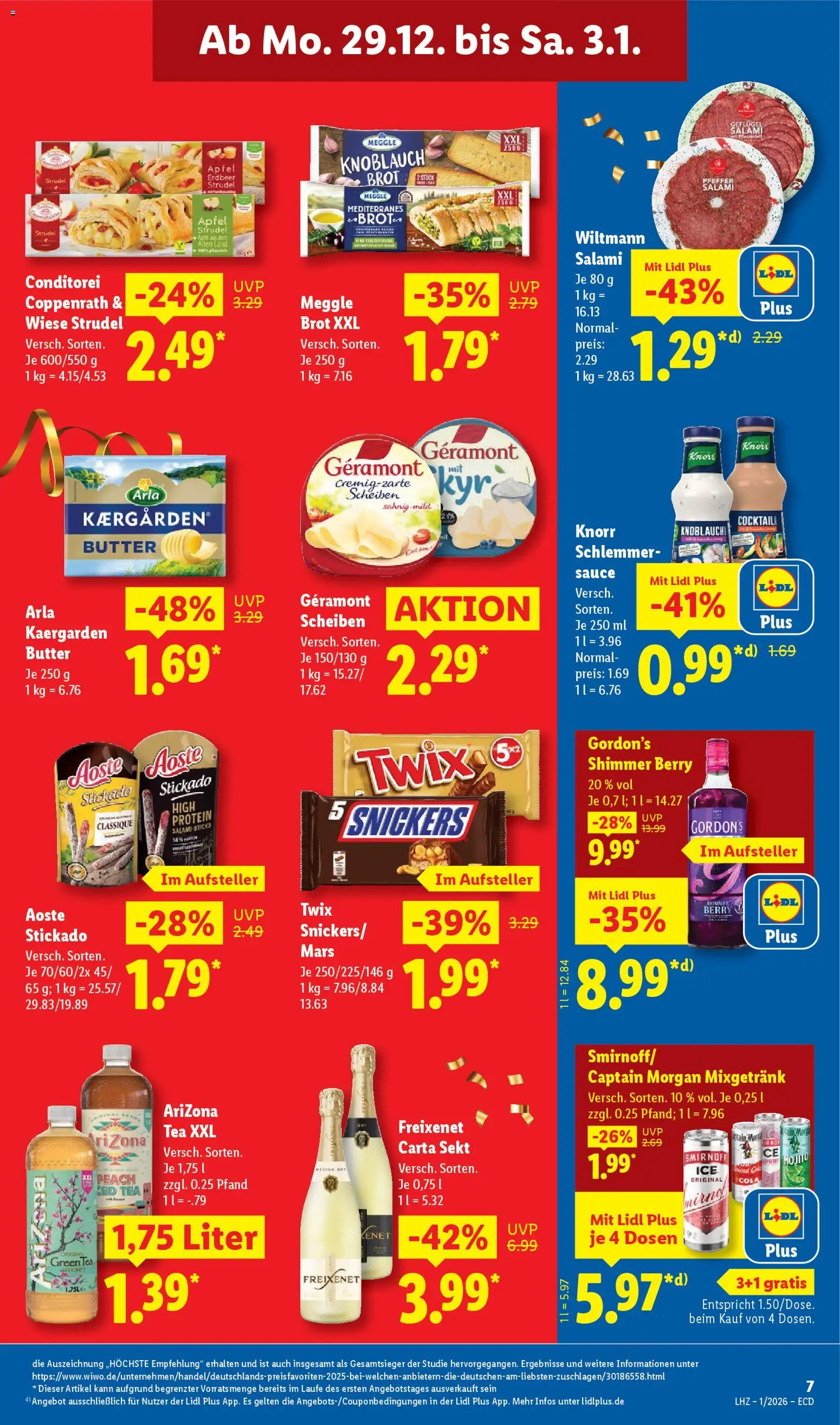 Lidl - Prospekt – gültig ab 29.12.2025 | Seite: 15 | Produkte: Geramont, Butter, Mars, Knoblauch