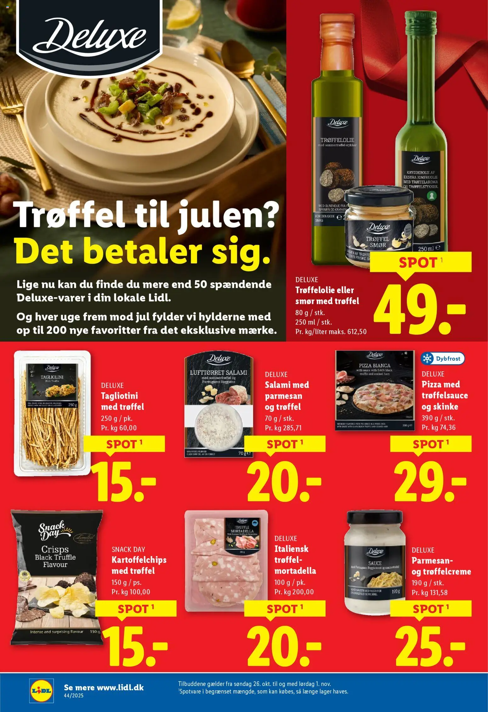 Lidl tilbudsavis – gyldig fra 26.10.2025 | Side: 28 | Produkter: Salami, Skinke, Pizza, Pasta