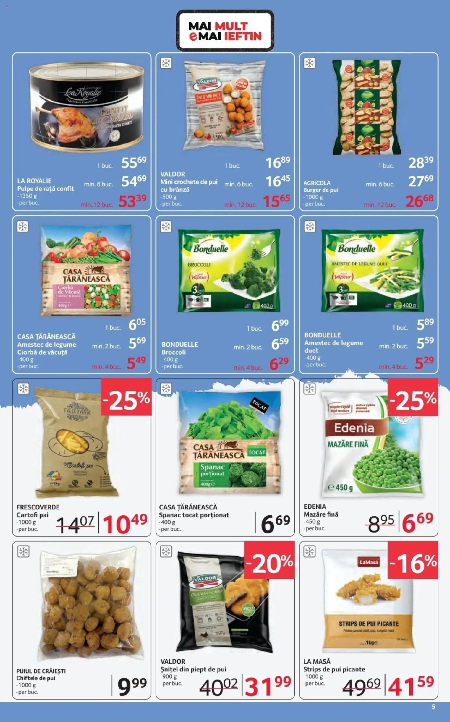 Noul catalog Selgros – valabil de la 20.02.2026 | Pagină: 5 | Produse: Mazăre, Masă, Brânză, Cartofi