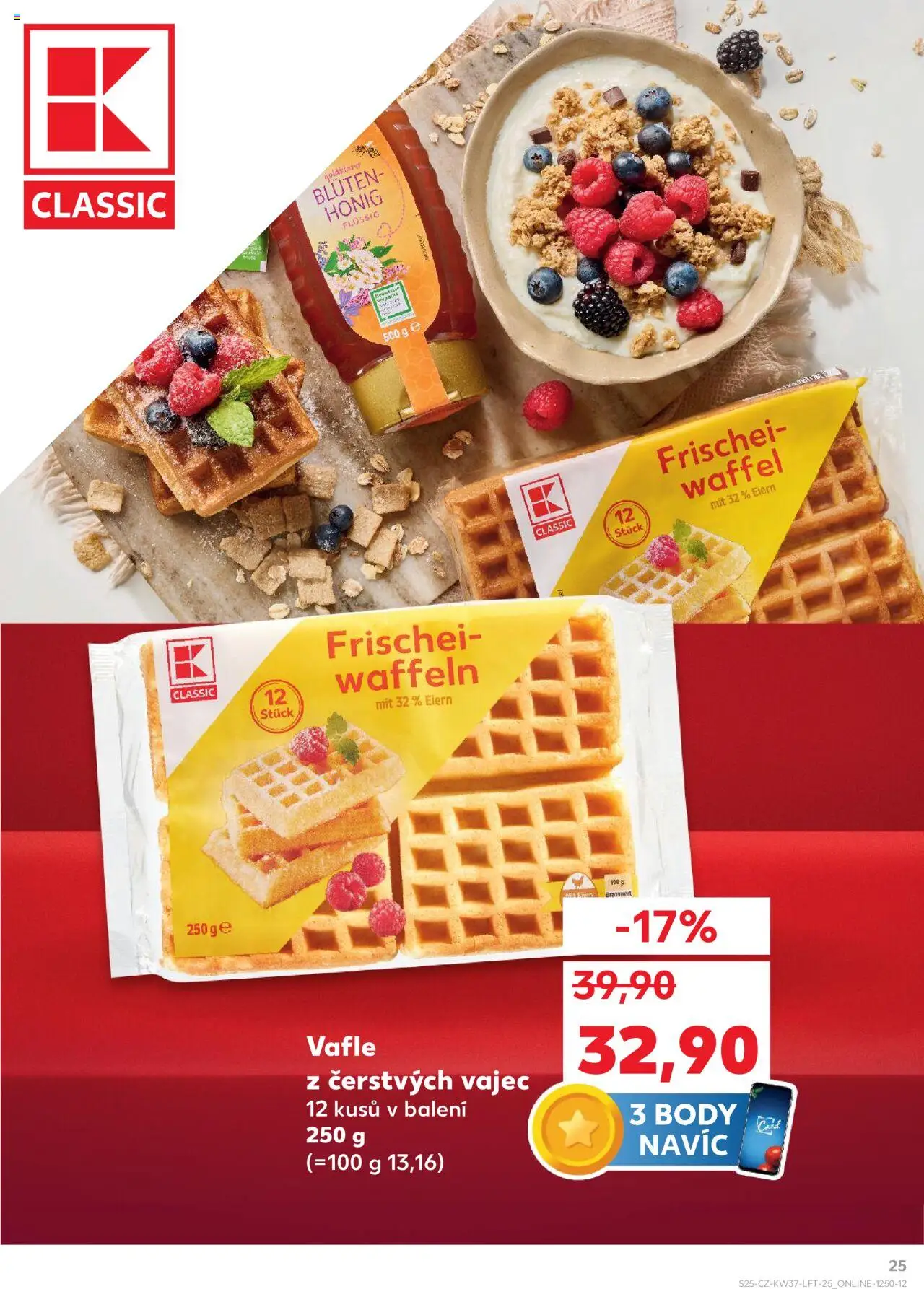Kaufland leták od 10.09.2025 | Strana: 25 | Produkty: Vafle, Body