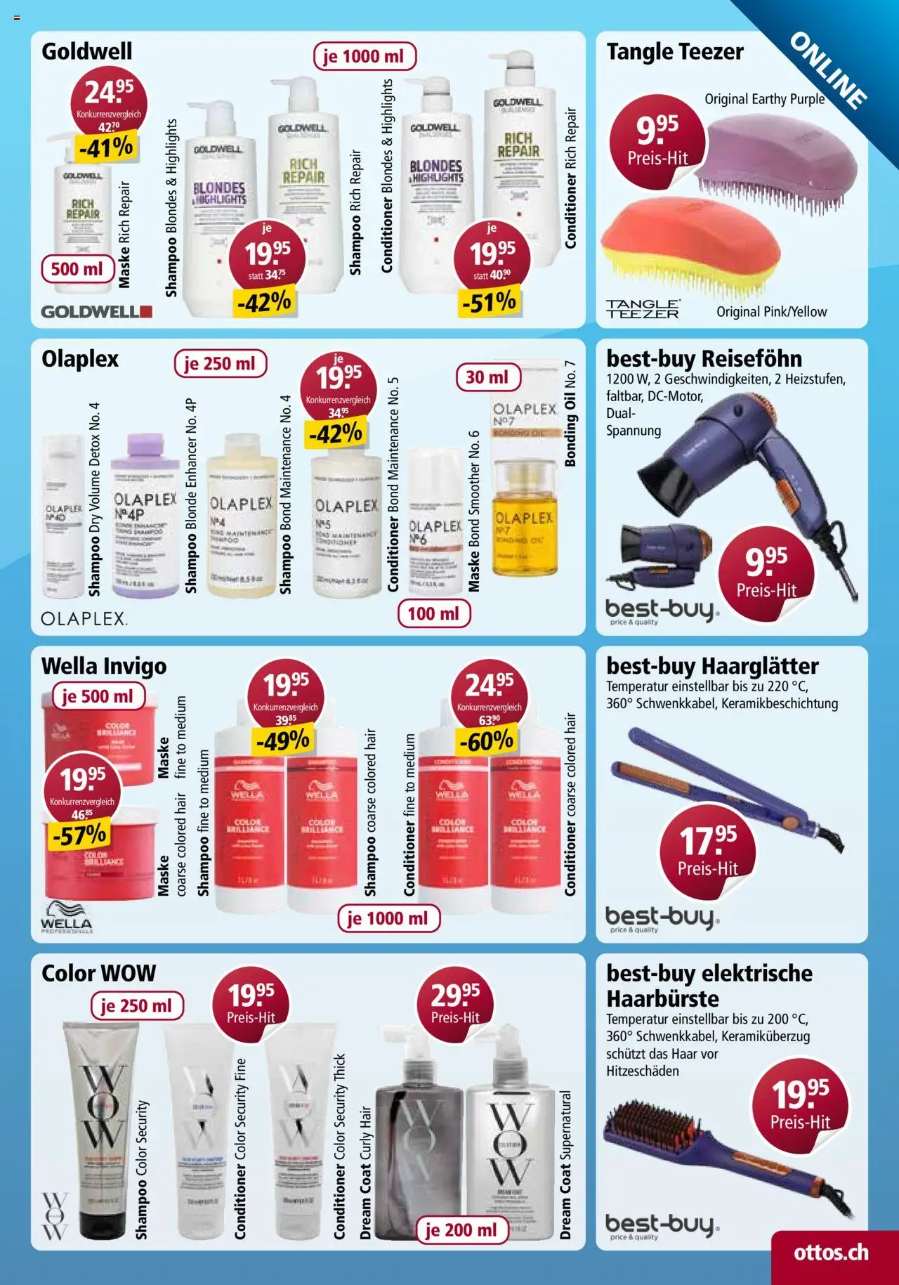 Otto's Aktionen Online Katalog ab 25.08.2025 | Seite: 17 | Produkte: Haarglätter, Shampoo, Conditioner, Maske