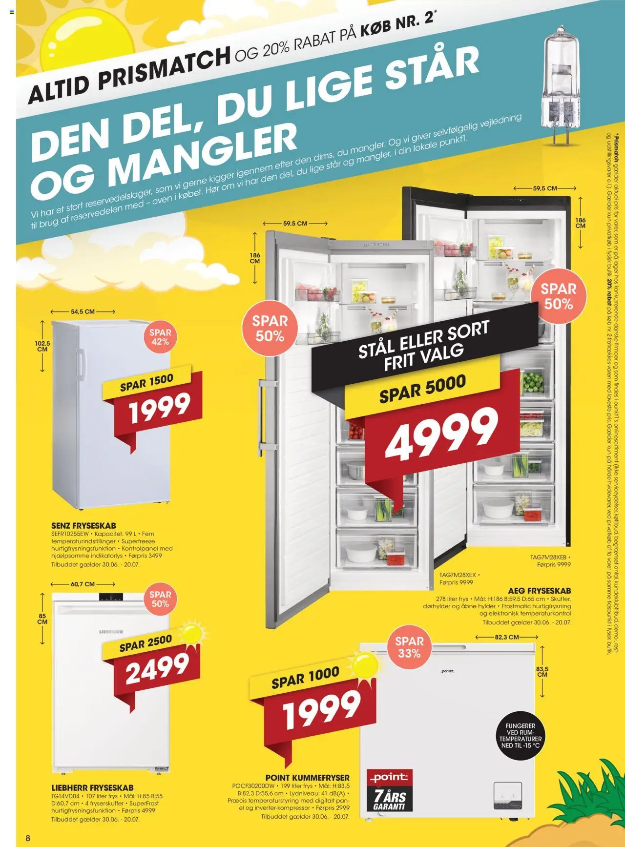 Punkt1 Tilbudsavis gyldig fra 30.06.2025 | Side: 8 | Produkter: Æg, Søm