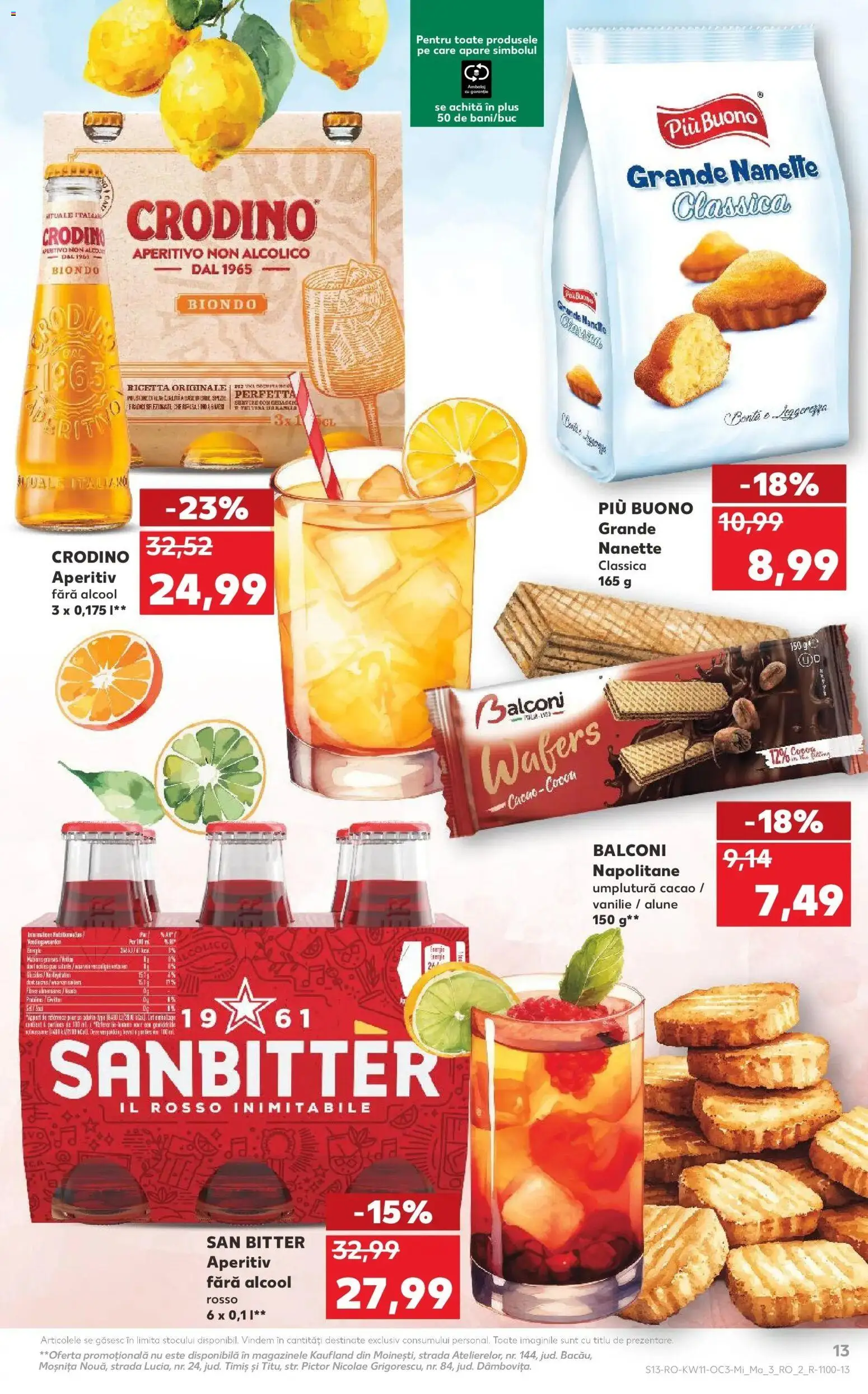 Noul catalog Kaufland – valabil de la 11.03.2026 | Pagină: 13 | Produse: Napolitane, Alune, Cacao