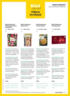 Billa  Frisch Gekocht ab 01.12.2025 gültig | Seite: 47 | Produkte: Obst, Zucker, Regal, Joghurt
