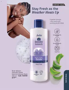 Justine specials catalogue – valid from 01.10.2025 | Page: 85 | Products: Intimate wash, Bath, Soap