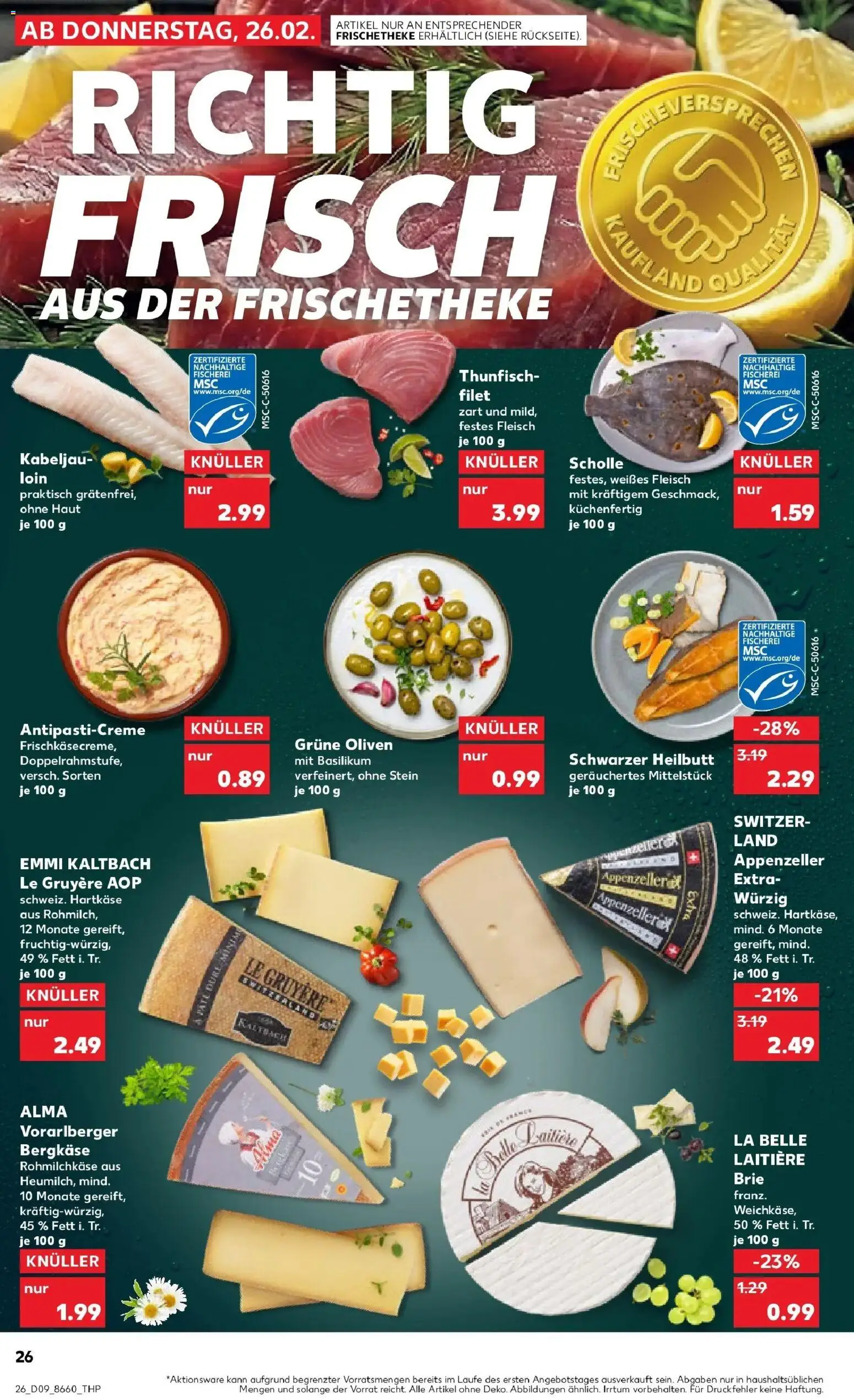 Kaufland prospekt Mönchengladbach	 – gültig ab 26.02.2026 | Seite: 26 | Produkte: Thunfisch, Fleisch
