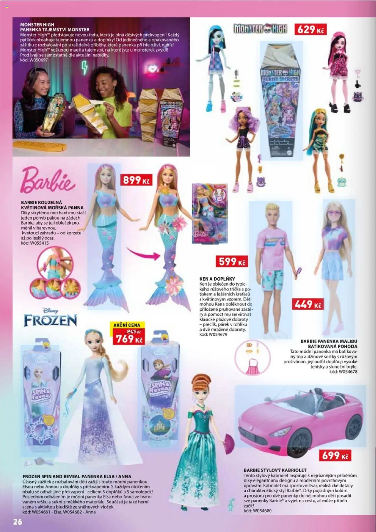 Wiky katalog - Vánoce 2025 od 14.10.2025 | Strana: 26 | Produkty: Panenka, Tenisky, Barbie, Trička