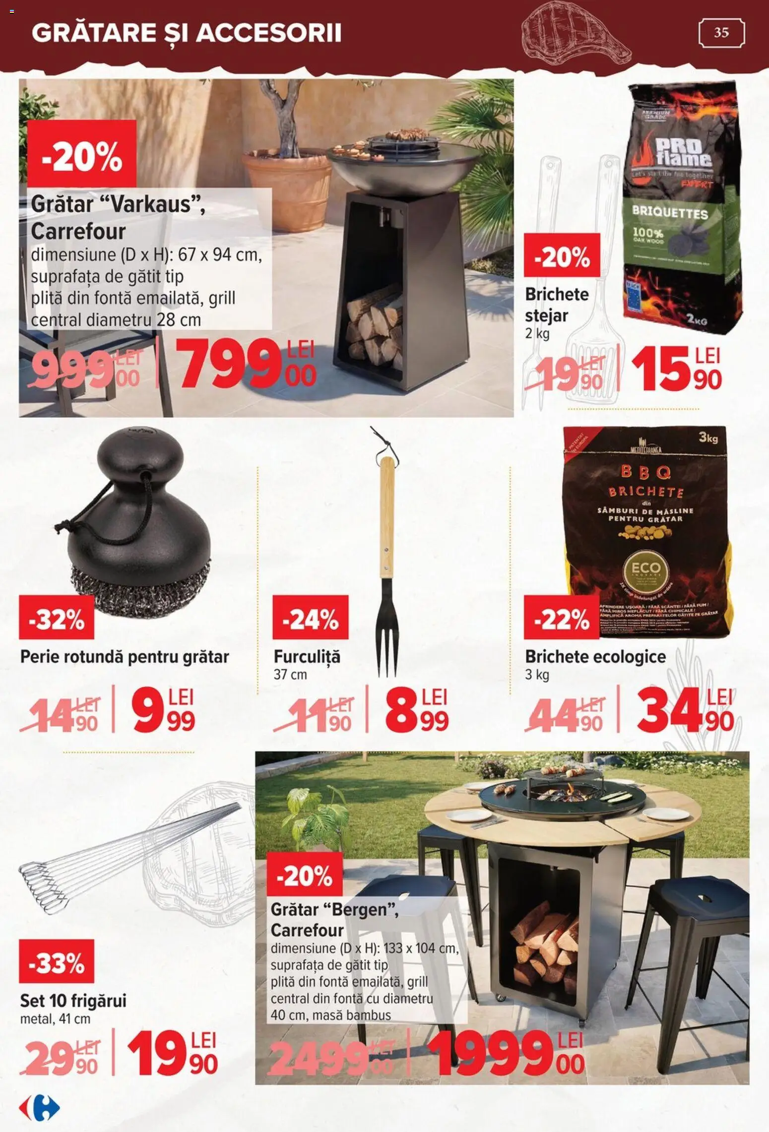 Noul catalog Carrefour – valabil de la 15.04.2026 | Pagină: 35 | Produse: Grill, Masă, Măsline, Soğanlar
