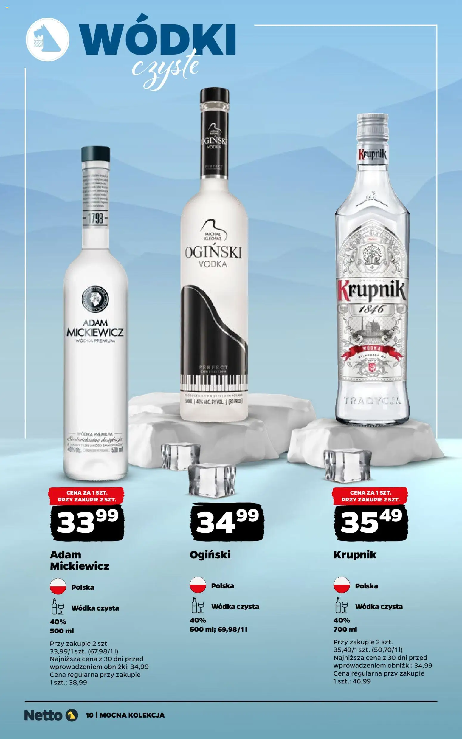 Netto gazetka - Mocna Kolekcja od 02.02.2026 | Strona: 10 | Produkty: Ogiński, Vodka, Wódka