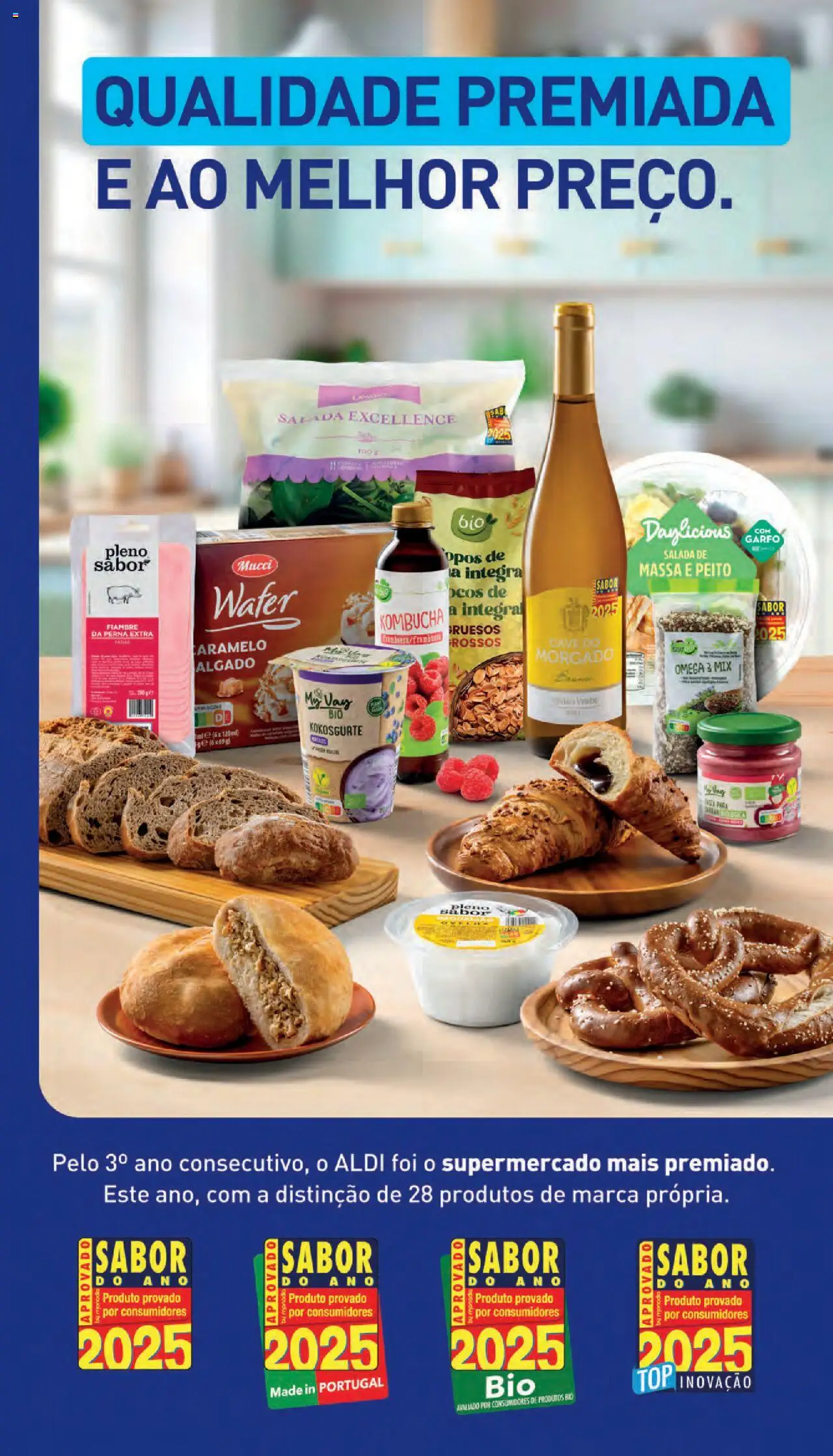 Aldi folheto │ válido de 06.10.2025 | Página: 25 | Produtos: Ômega 3, Kombucha, Massa, Salada