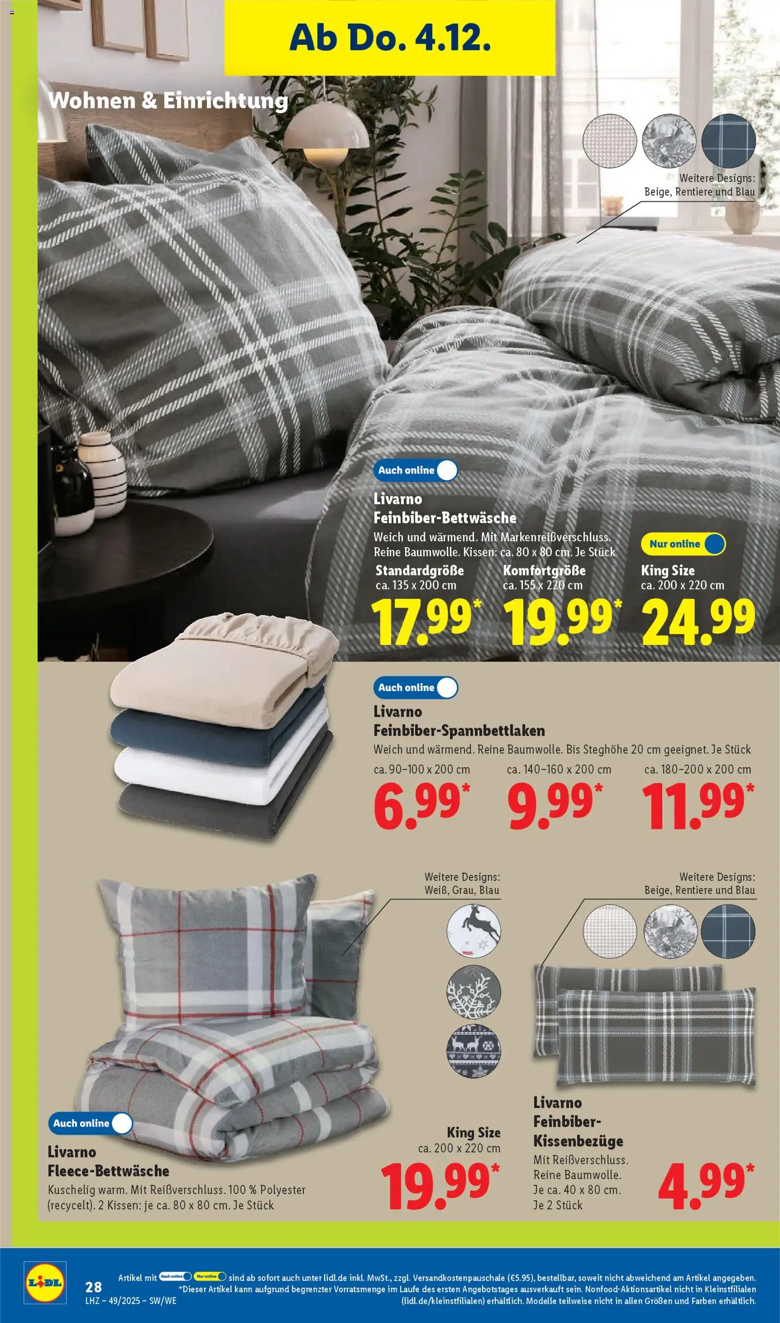 Lidl Prospekt Gladenbach – gültig ab 01.12.2025 | Seite: 44 | Produkte: Kissen
