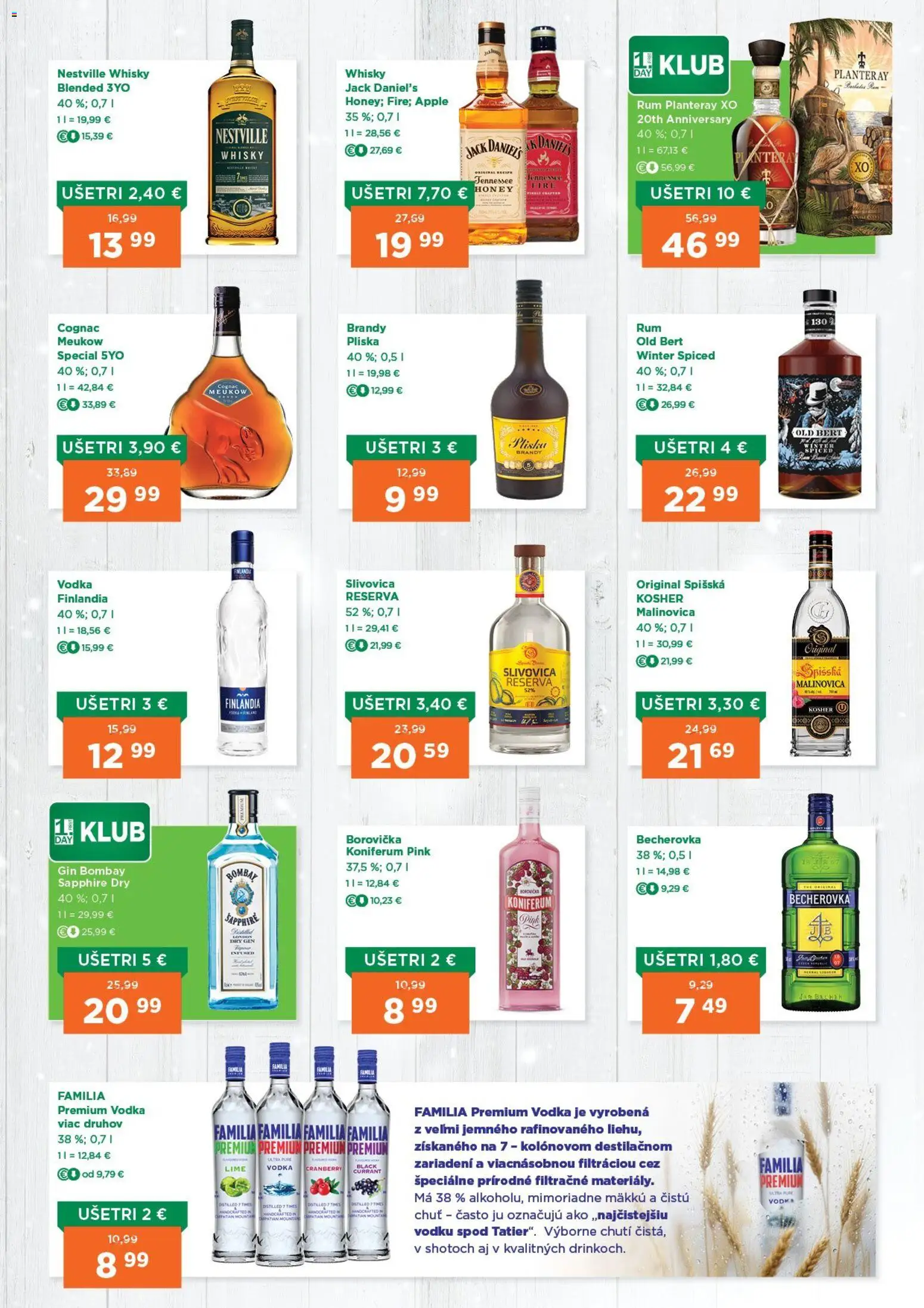 Nové 1day akcie – leták je platný od 26.02.2026 | Strana: 2 | Produkty: Apple, Vodka, Whisky, Jack Daniel's