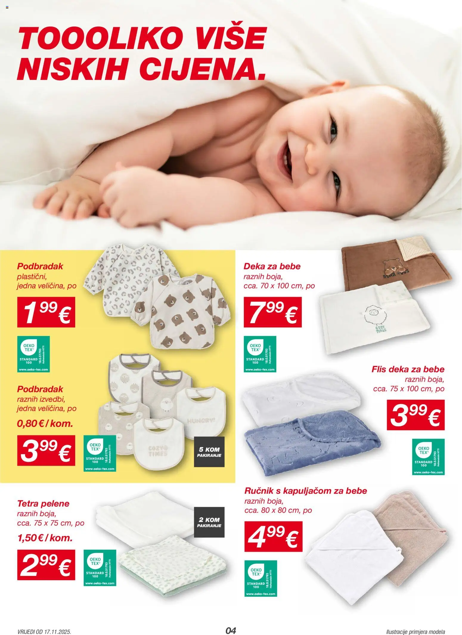 Kik katalog | vrijedi od 17.11.2025 | Stranica: 4 | Proizvodi: Pelene, Ručnik, Deka