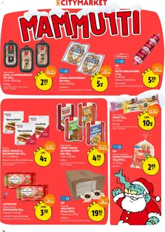 K-Citymarket-mainoslehti voimassa 08.12.2025 alkaen | Sivu: 14 | Tuotteet: Lohi, Leipomo, Kana, Multa