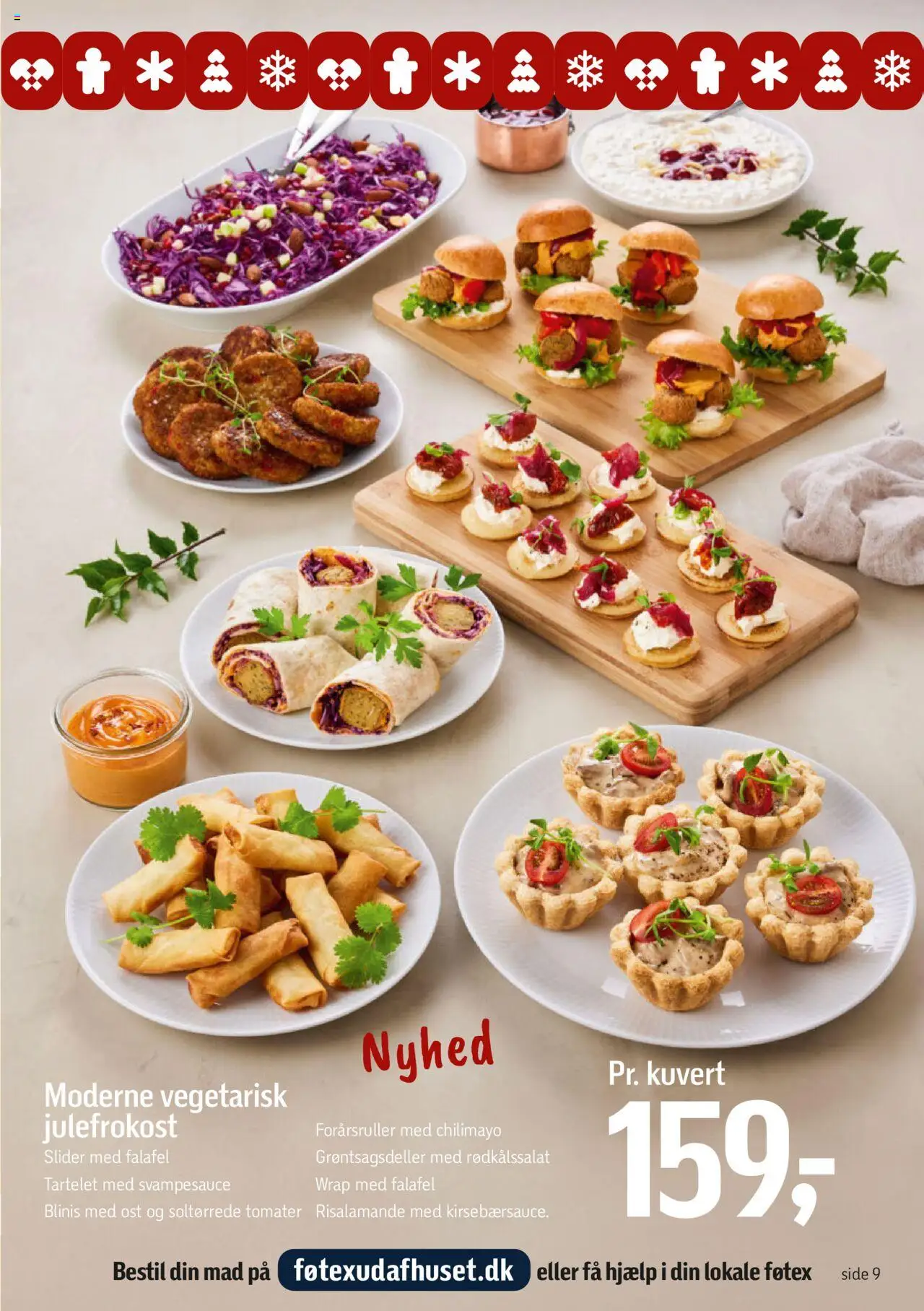 Føtex tilbudsavis – gyldig fra 17.09.2025 | Side: 9 | Produkter: Ost, Tomater, Risalamande, Falafel