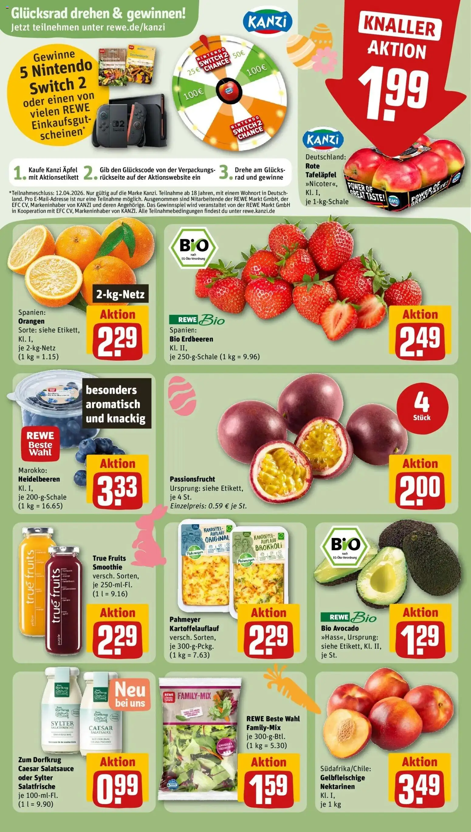 Rewe Prospekt Berlin / Schöneberg	 – gültig ab 23.03.2026 | Seite: 8 | Produkte: Dressing, Orangen, Heidelbeeren, Erdbeeren