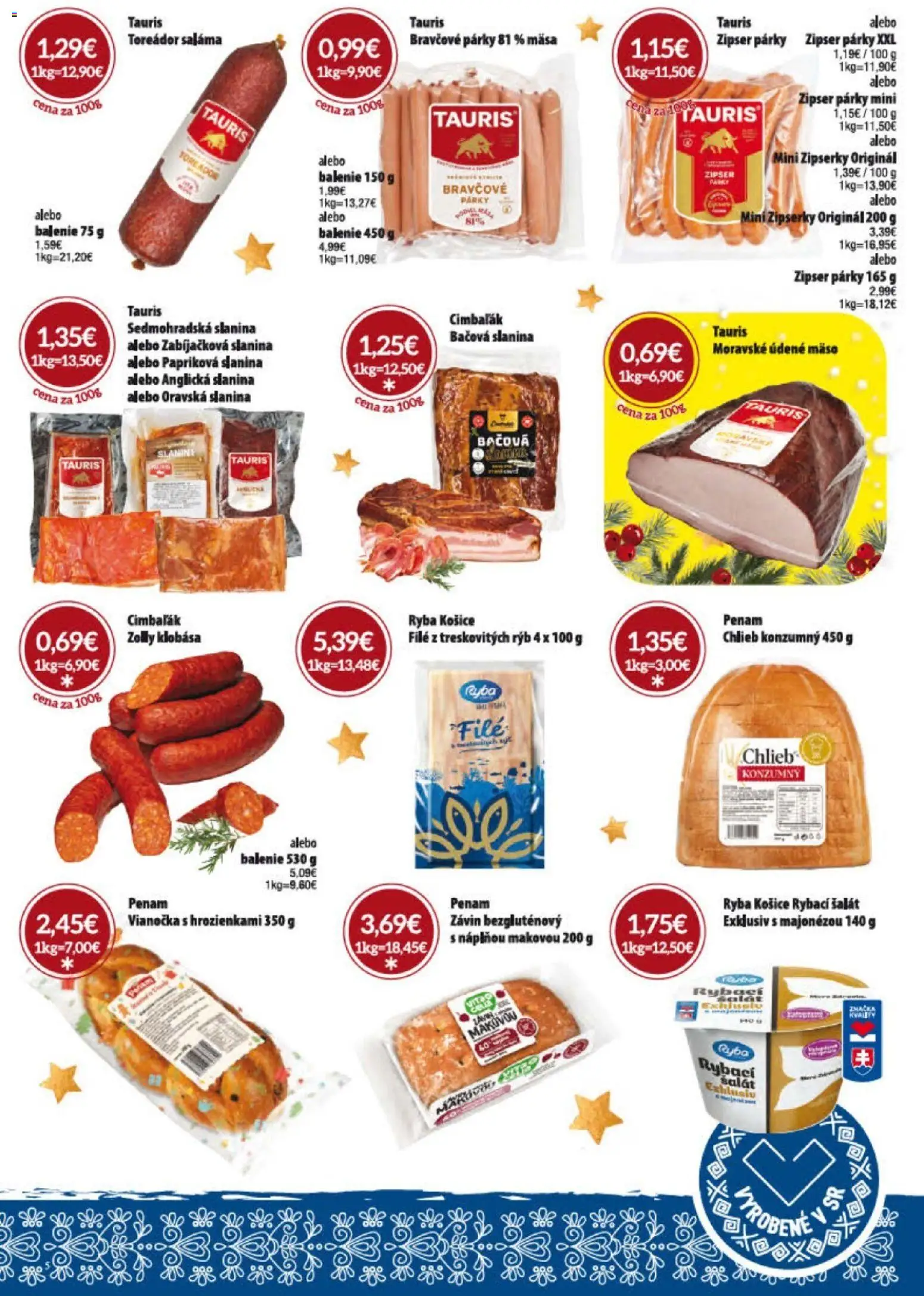 Nové KARMEN CBA akcie – leták je platný od 01.12.2025 | Strana: 27 | Produkty: Chlieb, Saláma, Slanina, Párky