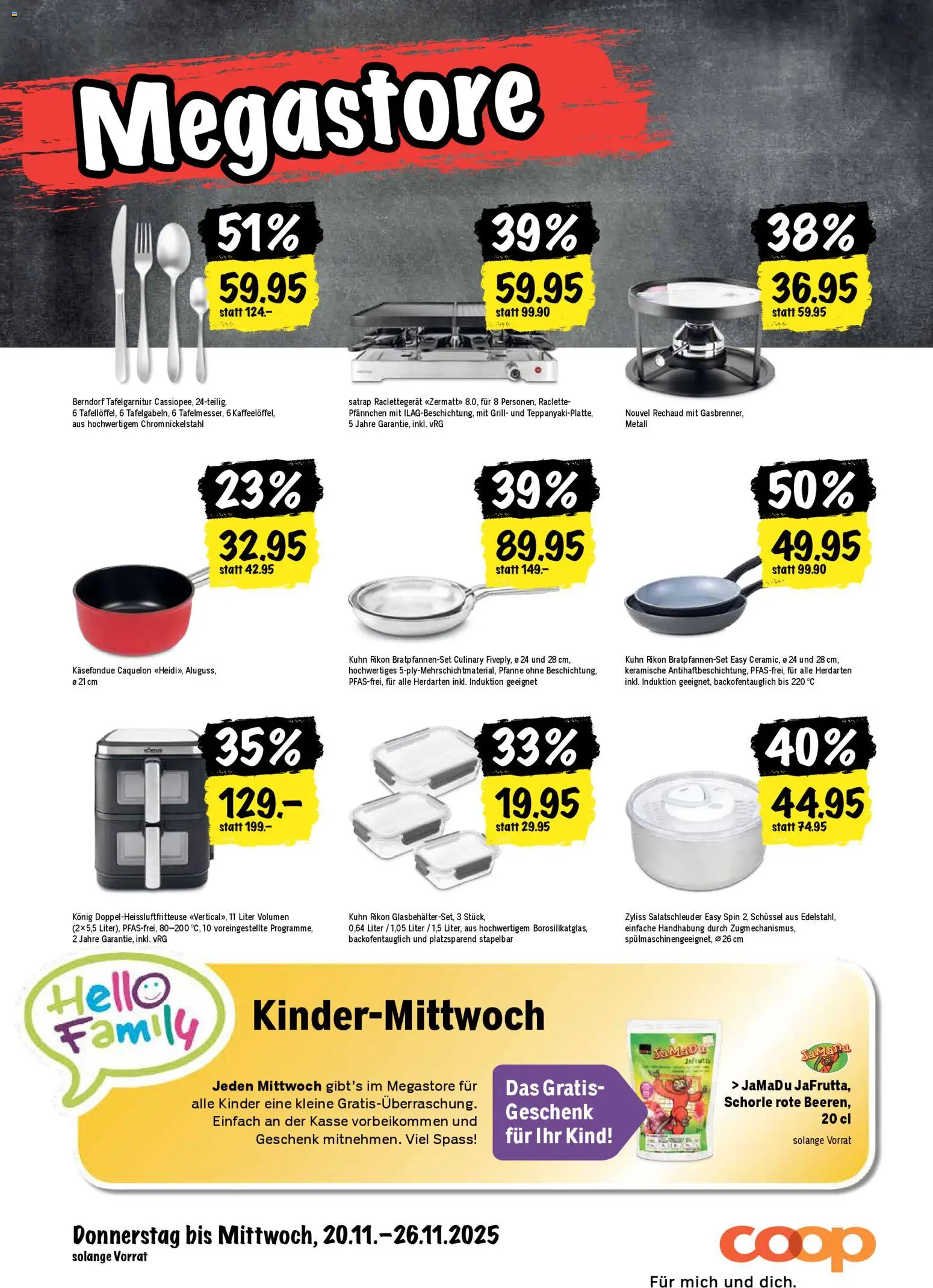 Coop Aktionen – gültig ab 20.11.2025 | Seite: 28 | Produkte: Raclette, Fondue, Grill