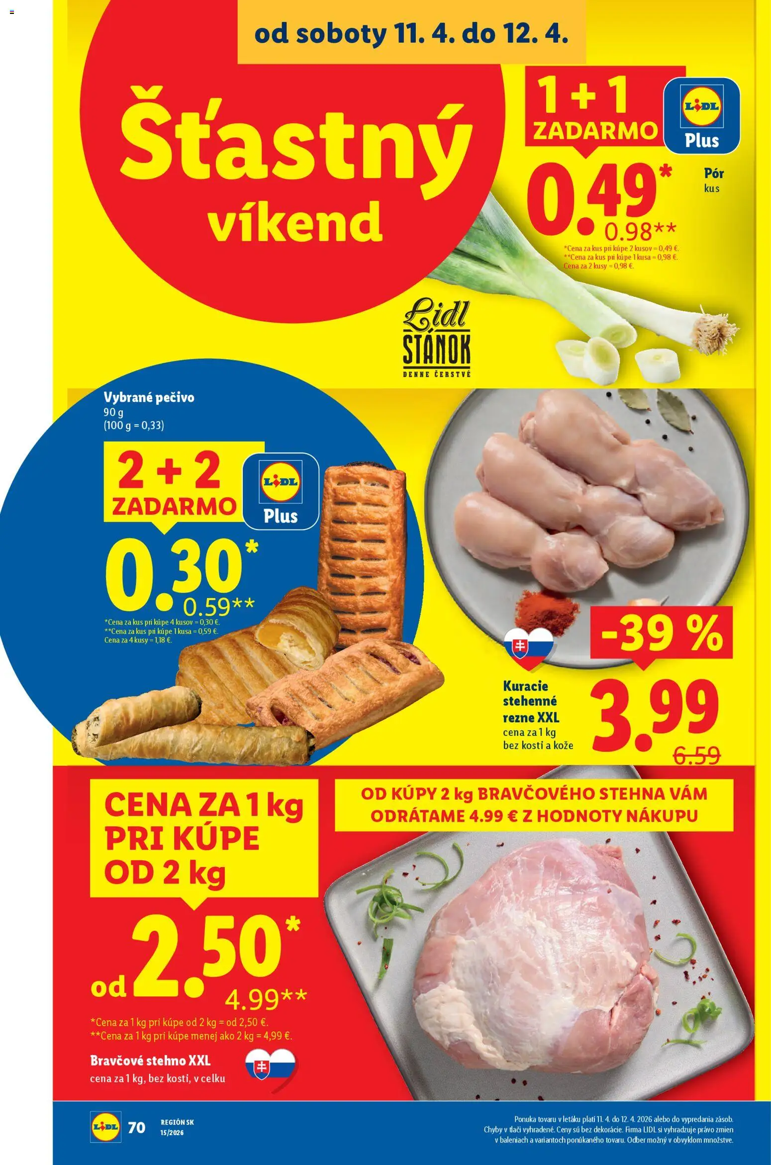 Nové Lidl akcie – leták je platný od 06.04.2026 | Strana: 82 | Produkty: Bravčové stehno