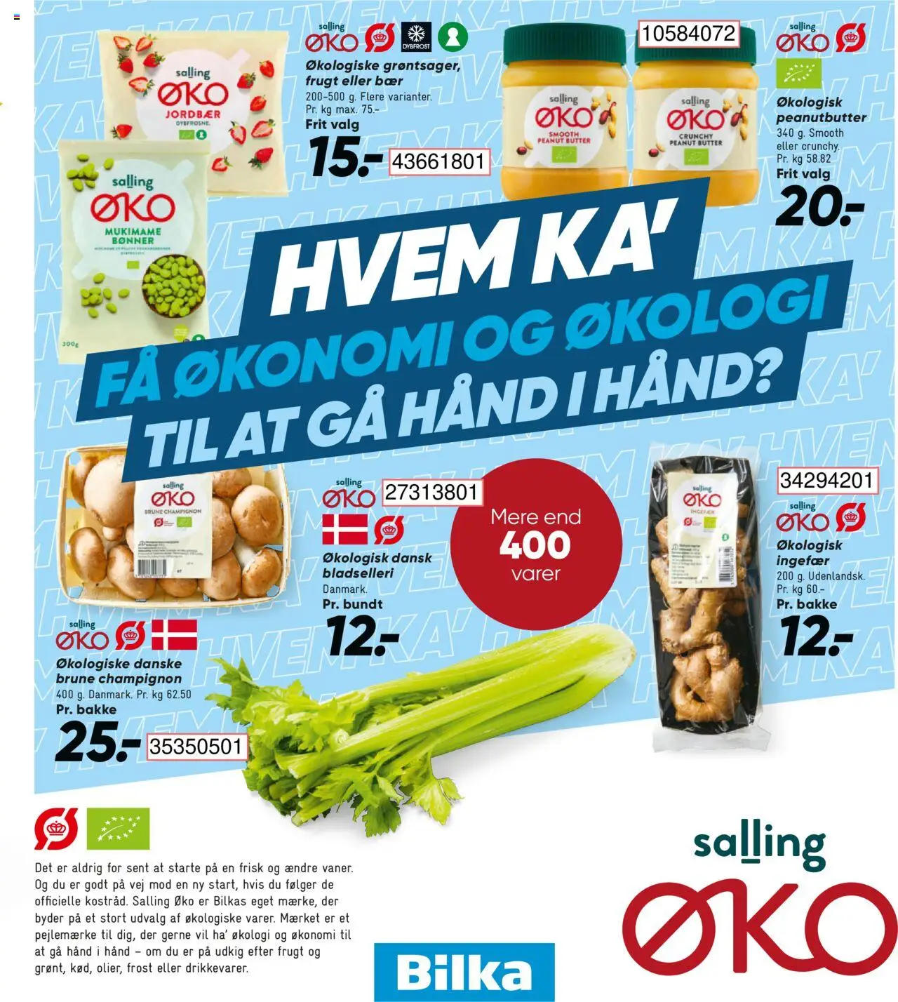 Bilka tilbudsavis – gyldig fra 03.10.2025 | Side: 31 | Produkter: Champignon, Bladselleri, Bønner, Peanutbutter