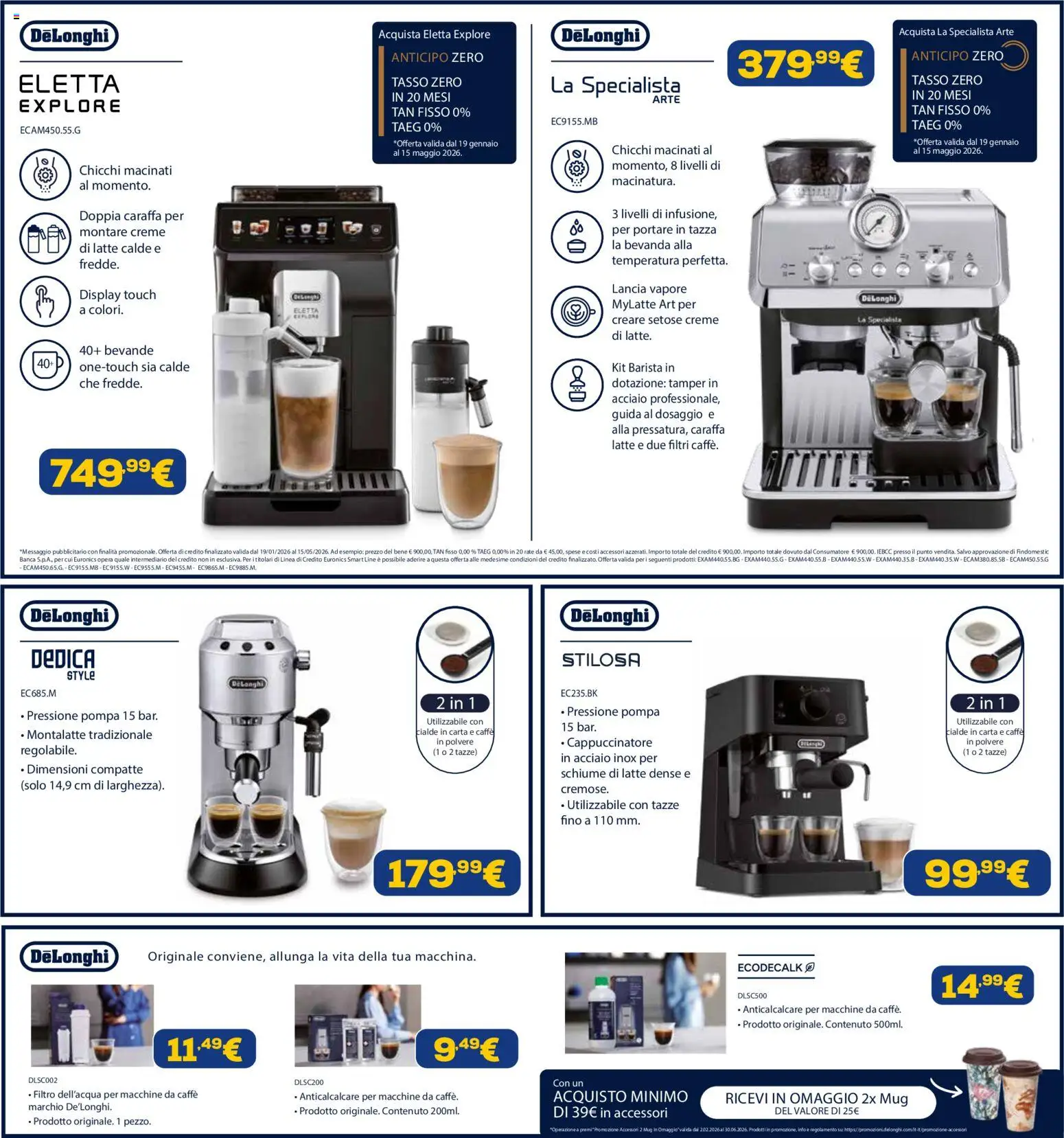 Volantino Euronics del 23.04.2026 | Pagina: 32 | Prodotti: Caraffa, Caffè, Latte