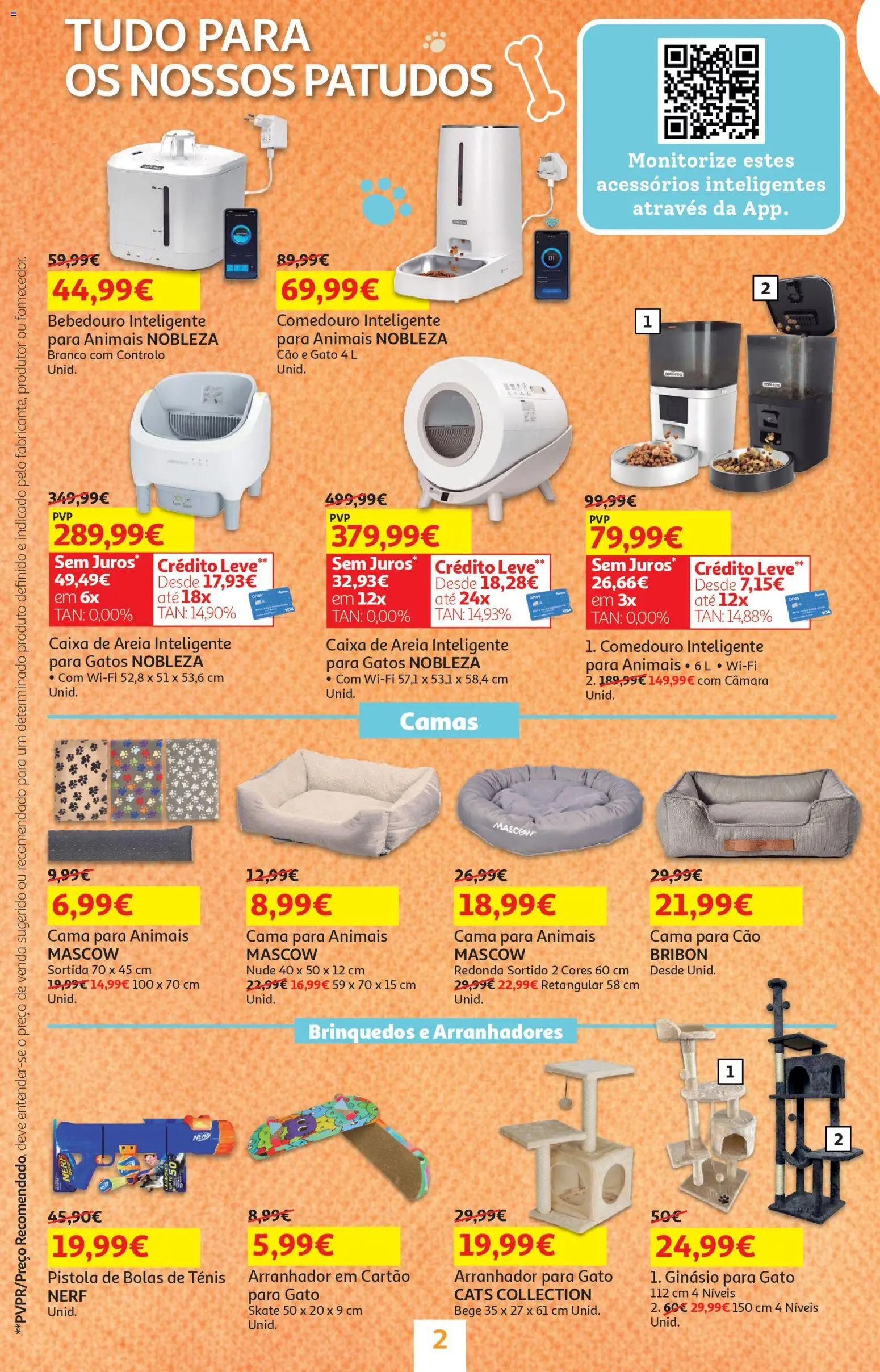 Auchan - Preços Redondos - Pet │ válido de 27.01.2026 | Página: 2 | Produtos: Skate, Areia, Cama, Caixa