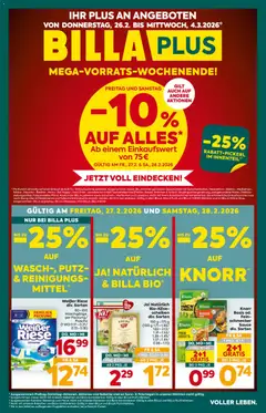 Billa Plus Flugblatt ab 26.02.2026 gültig