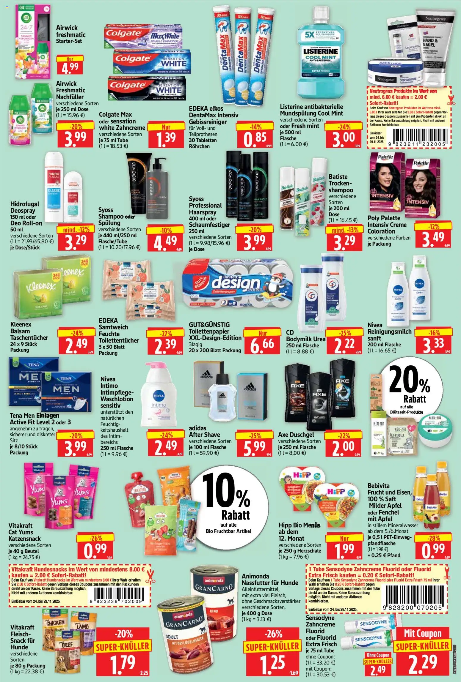 HERKULES Prospekt 	 – gültig ab 24.11.2025 | Seite: 21 | Produkte: Spülung, Haarspray, Creme, Toilettenpapier