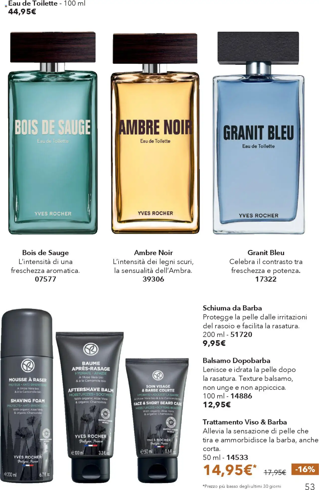 Volantino Yves Rocher del 17.10.2025 | Pagina: 53 | Prodotti: Balsamo, Dopobarba, Rasoio, Aloe vera