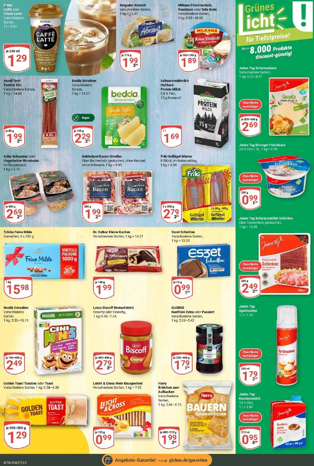 Globus prospekt Neutraubling	 - gültig ab dem 29.06.2025 | Seite: 14 | Produkte: Toast, Milkana, Schinken, Frischkase