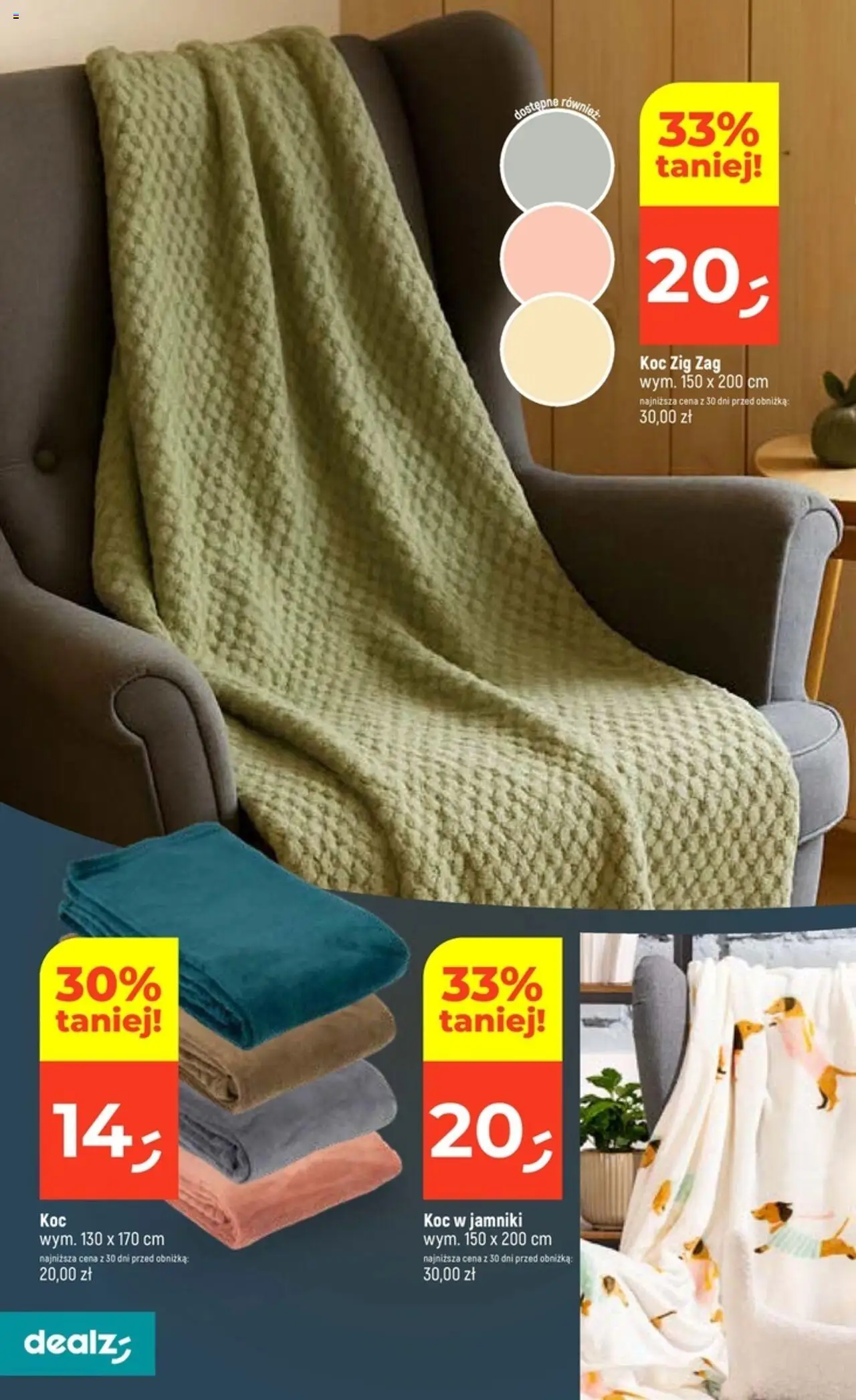 Dealz Gazetka od 02.10.2025 | Strona: 26 | Produkty: Koc