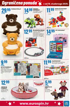 Katalog Eurospin - Pregled kataloga iz trgovine Eurospin, vrijedi od 19.11.2025 | Stranica: 15 | Proizvodi: Jastuk, Pasta, Plastelin