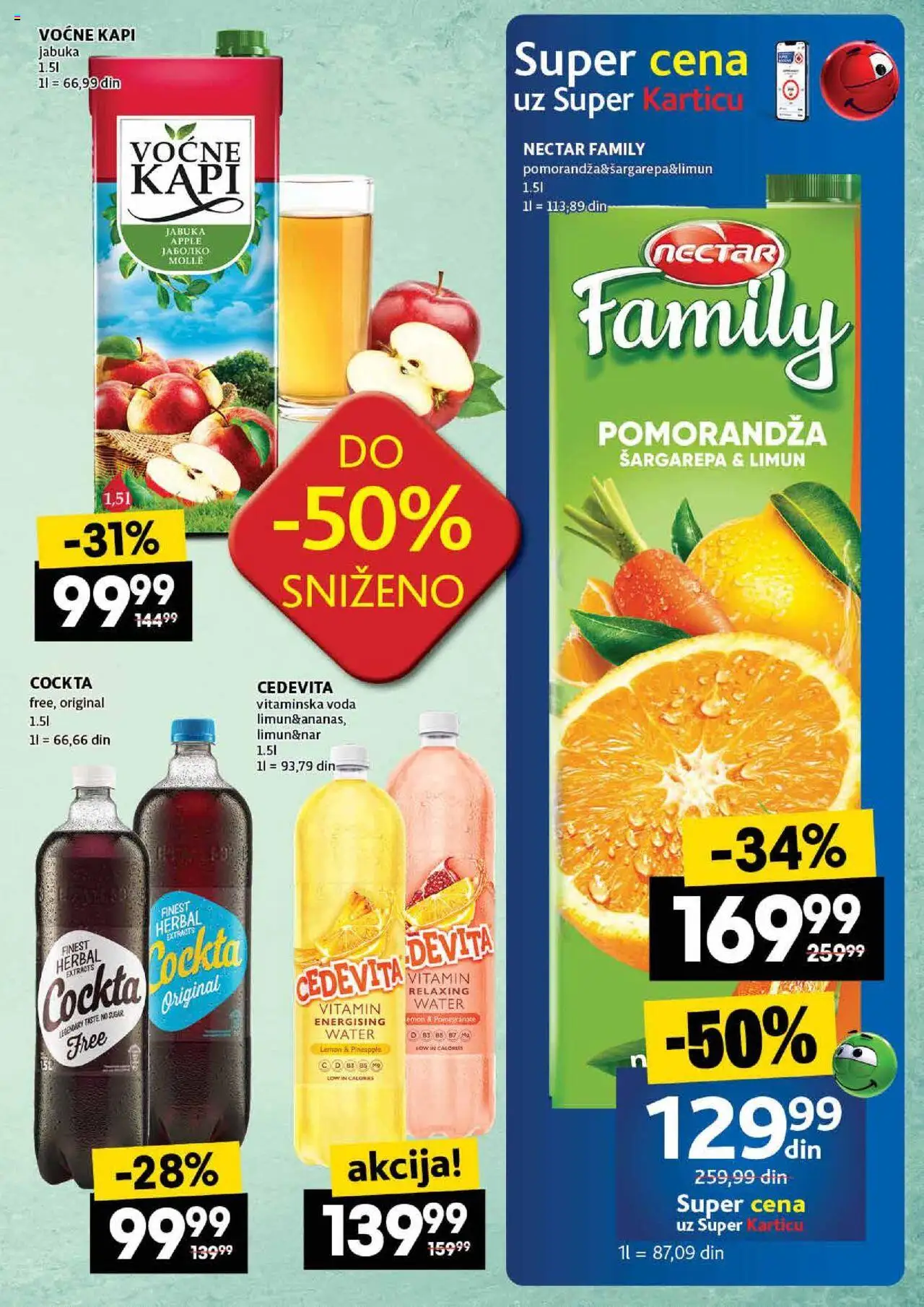 Idea katalog - važi od 24.07.2025 | Strana: 39 | Proizvode: Šargarepa, Cedevita, Voda, Limun