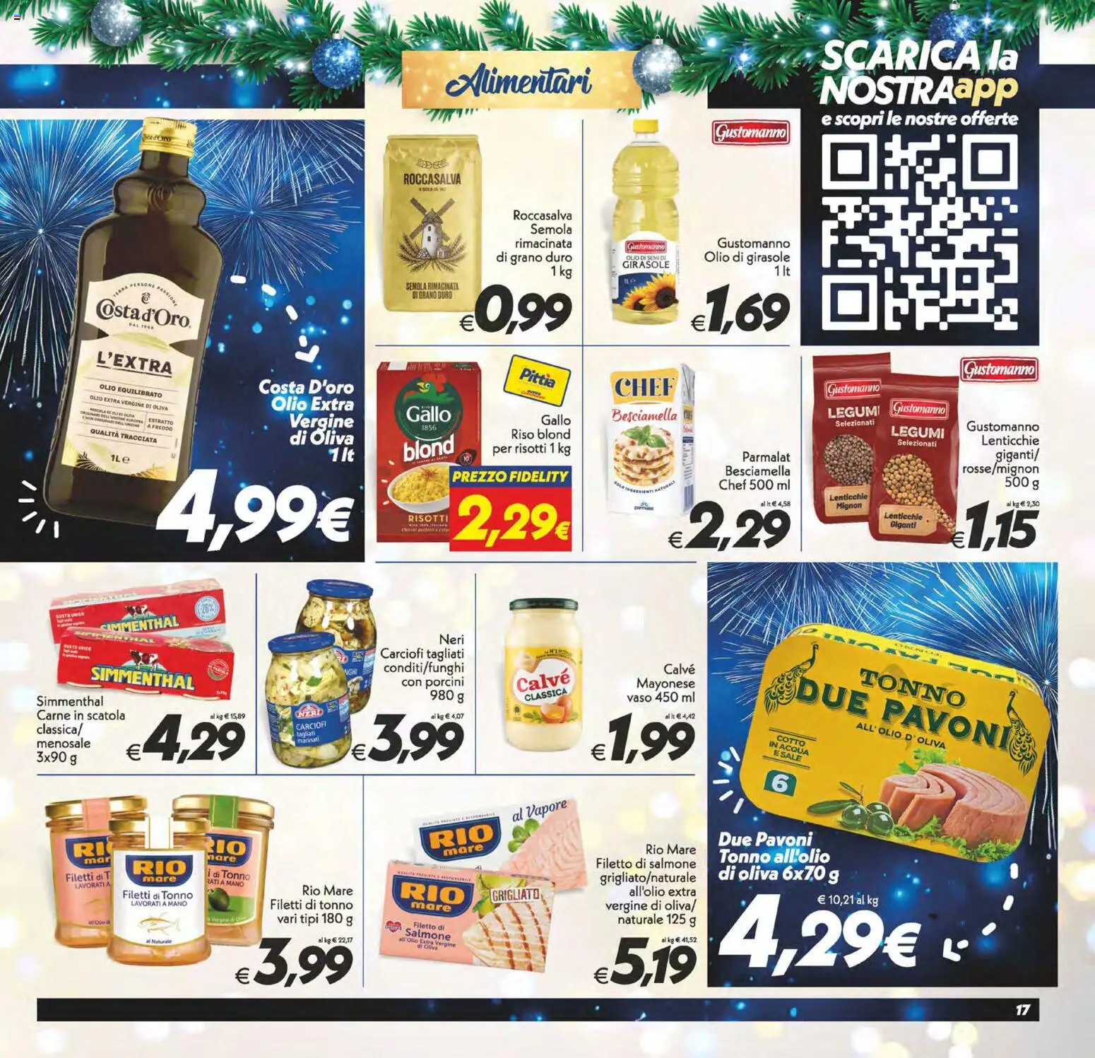 Volantino SuperConveniente del 27.12.2025 | Pagina: 17 | Prodotti: Legumi, Salmone, Acqua, Olio di girasole