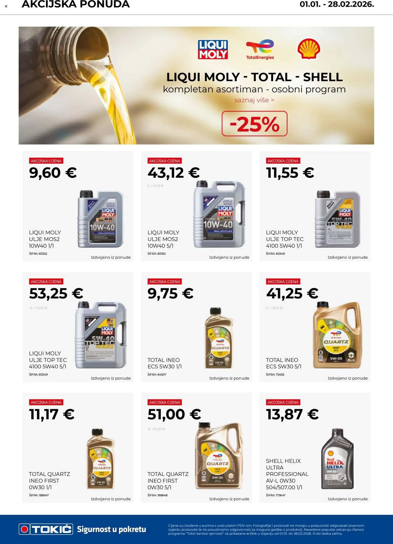 Tokić katalog | vrijedi od 01.01.2026 | Stranica: 5 | Proizvodi: Ulje