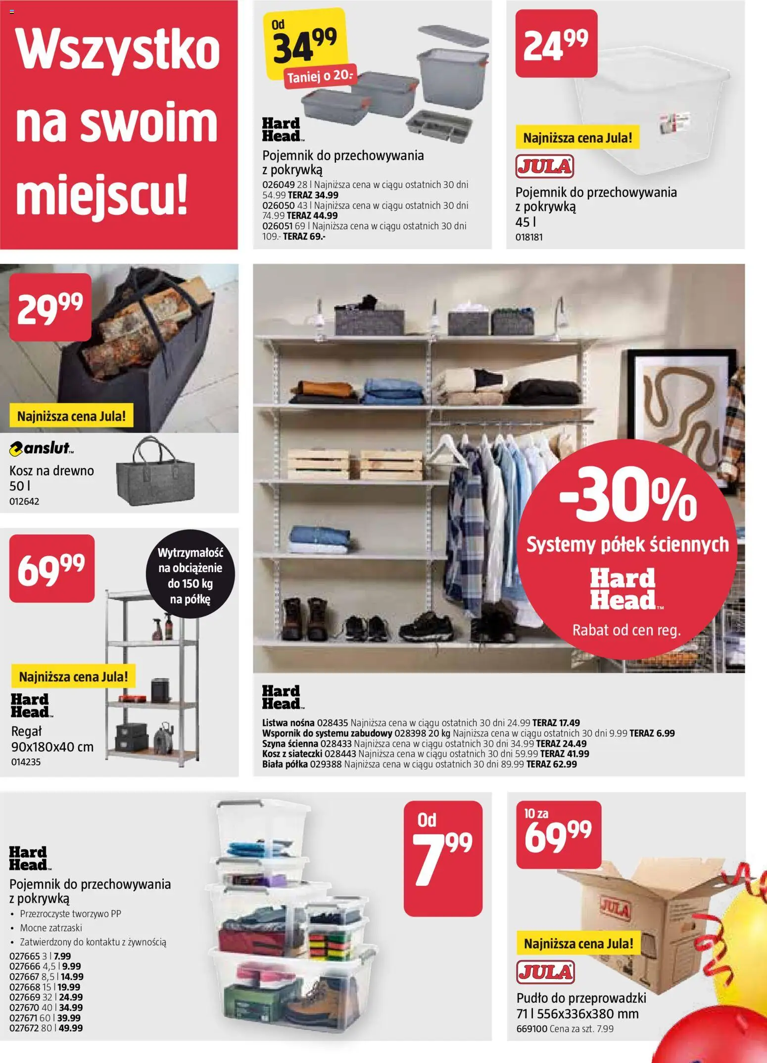 Jula Gazetka od 30.12.2025 | Strona: 3 | Produkty: Półka, Kosz, Regał