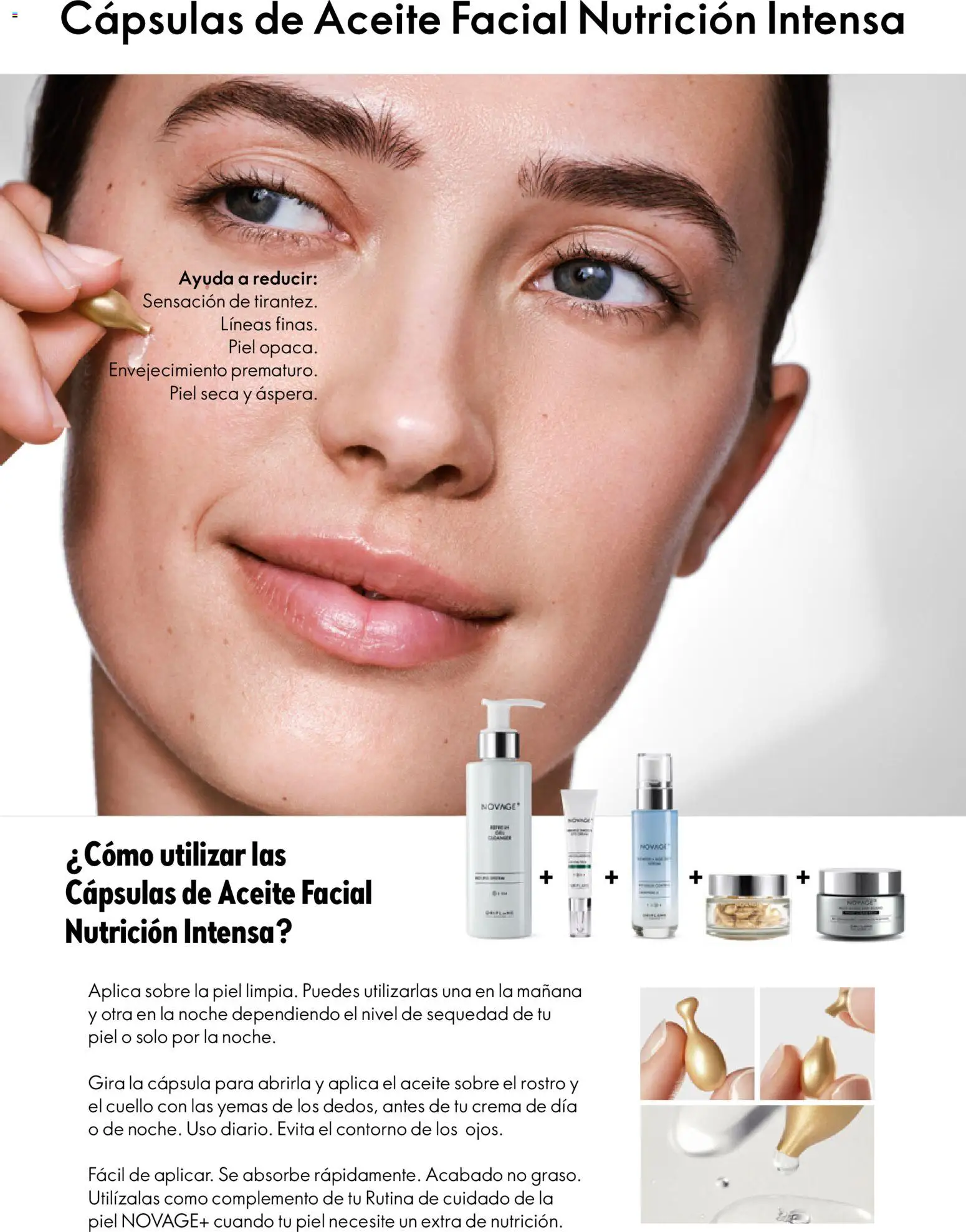 Oriflame - Guía de Producto Novage+ 2025 │ válido desde el 03.11.2025 | Página: 58 | Productos: Aceite, Crema, Crema de día